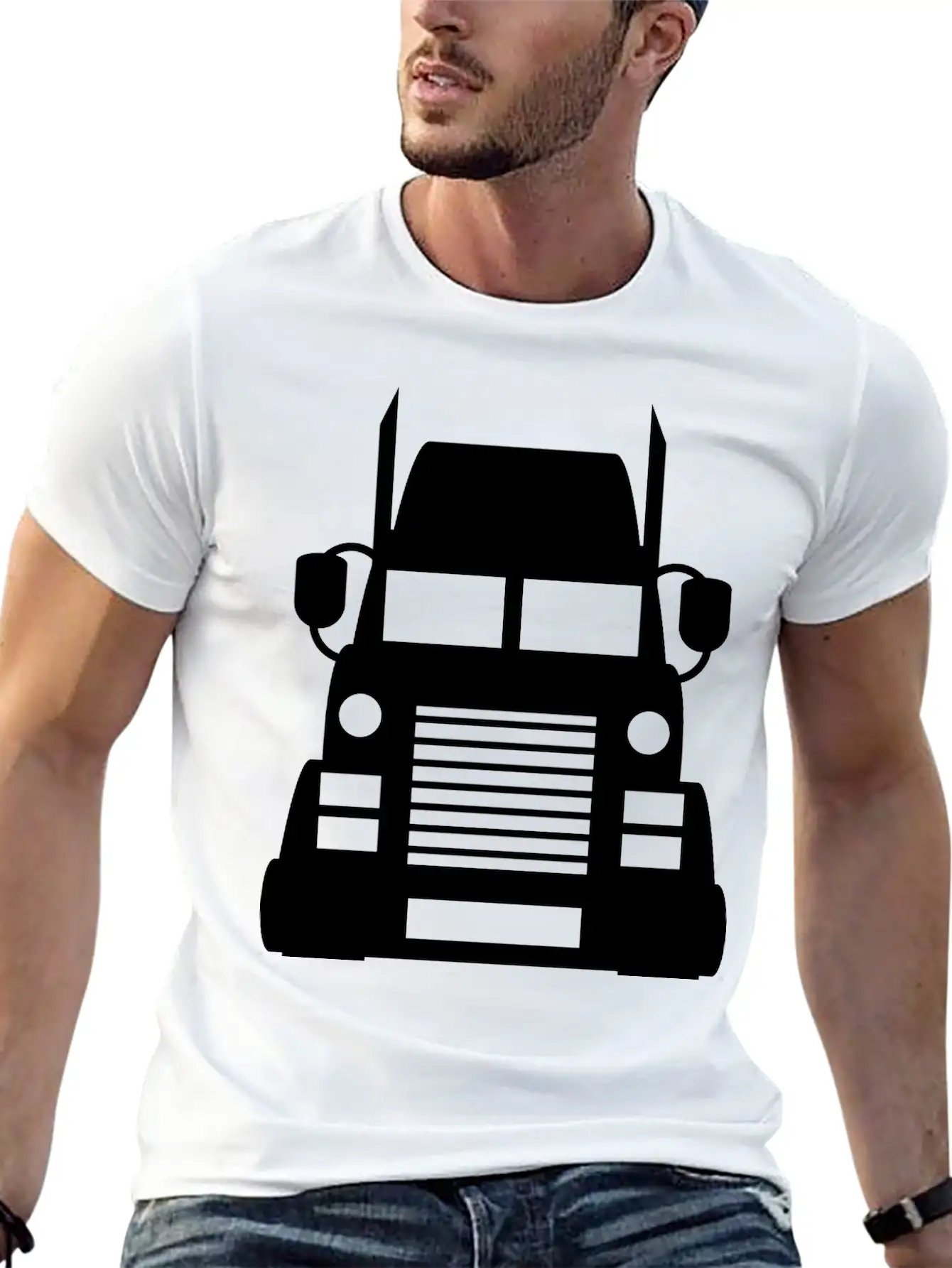 No Shield Zone Truck Truck Lorries Truck Driver Dr Basic Graphic T-Shirt – Daily Comfort In Soft Cotton