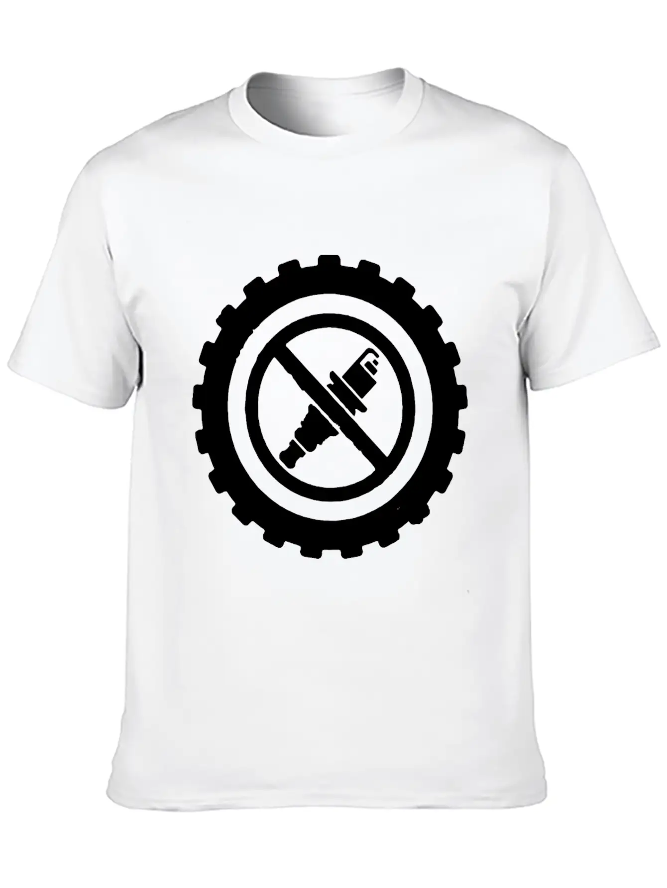No Spark Plugs Diesel Truck Industrial Engine Mech Stylish Everyday T-Shirt – Unisex Basic Cotton Tee