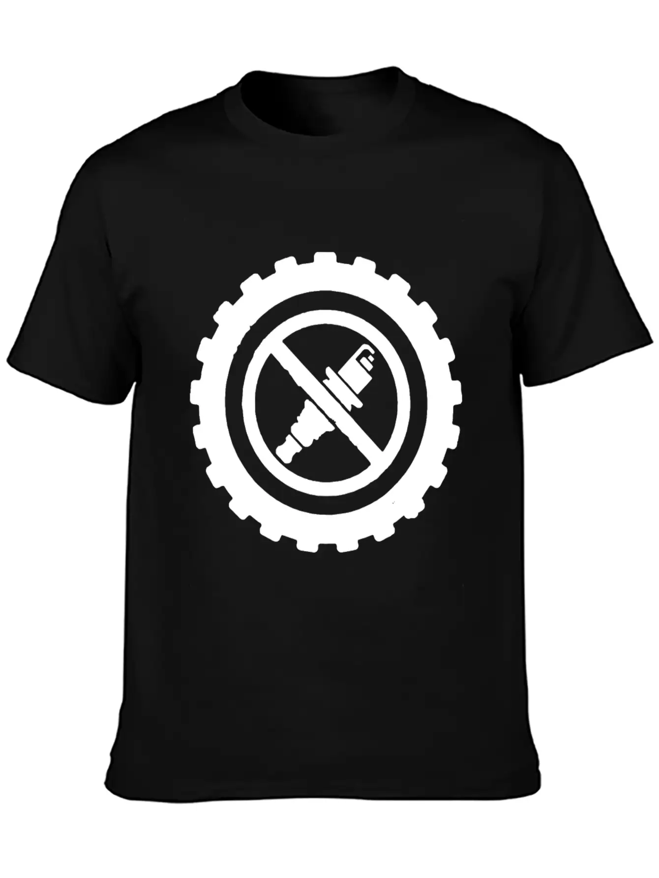 No Spark Plugs Diesel Truck Industrial Engine Mech Stylish Everyday T-Shirt – Unisex Basic Cotton Tee