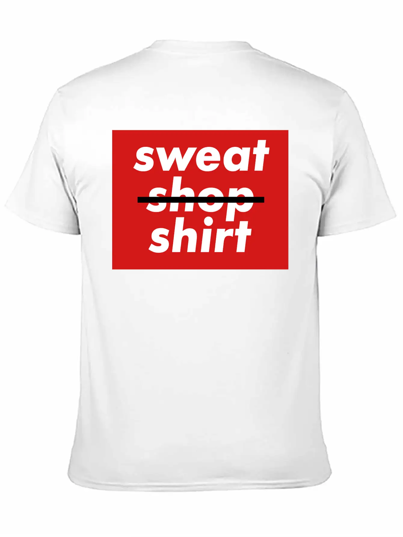 No Sweatshopshirt, 3 Colors Essential Unisex Summer Tee – Soft Cotton Casual Fit