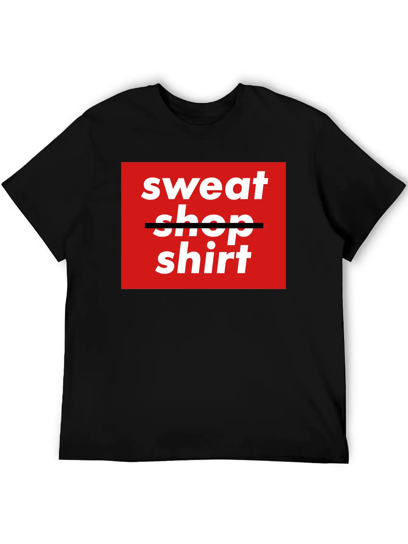 No Sweatshopshirt, 3 Colors Essential Unisex Summer Tee – Soft Cotton Casual Fit