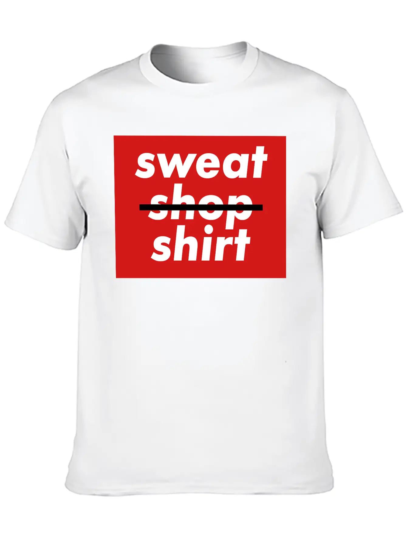 No Sweatshopshirt, 3 Colors Essential Unisex Summer Tee – Soft Cotton Casual Fit