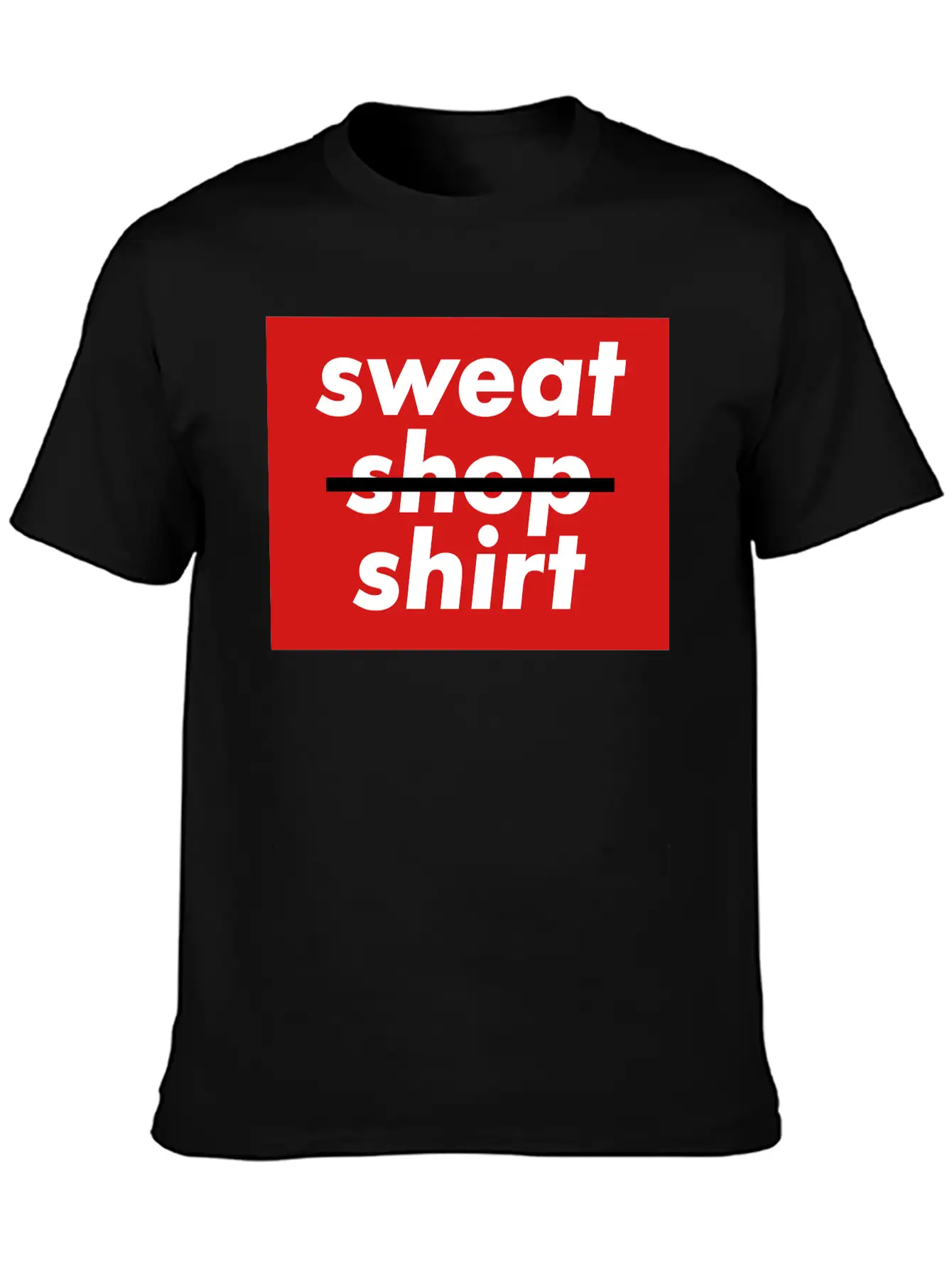 No Sweatshopshirt, 3 Colors Essential Unisex Summer Tee – Soft Cotton Casual Fit