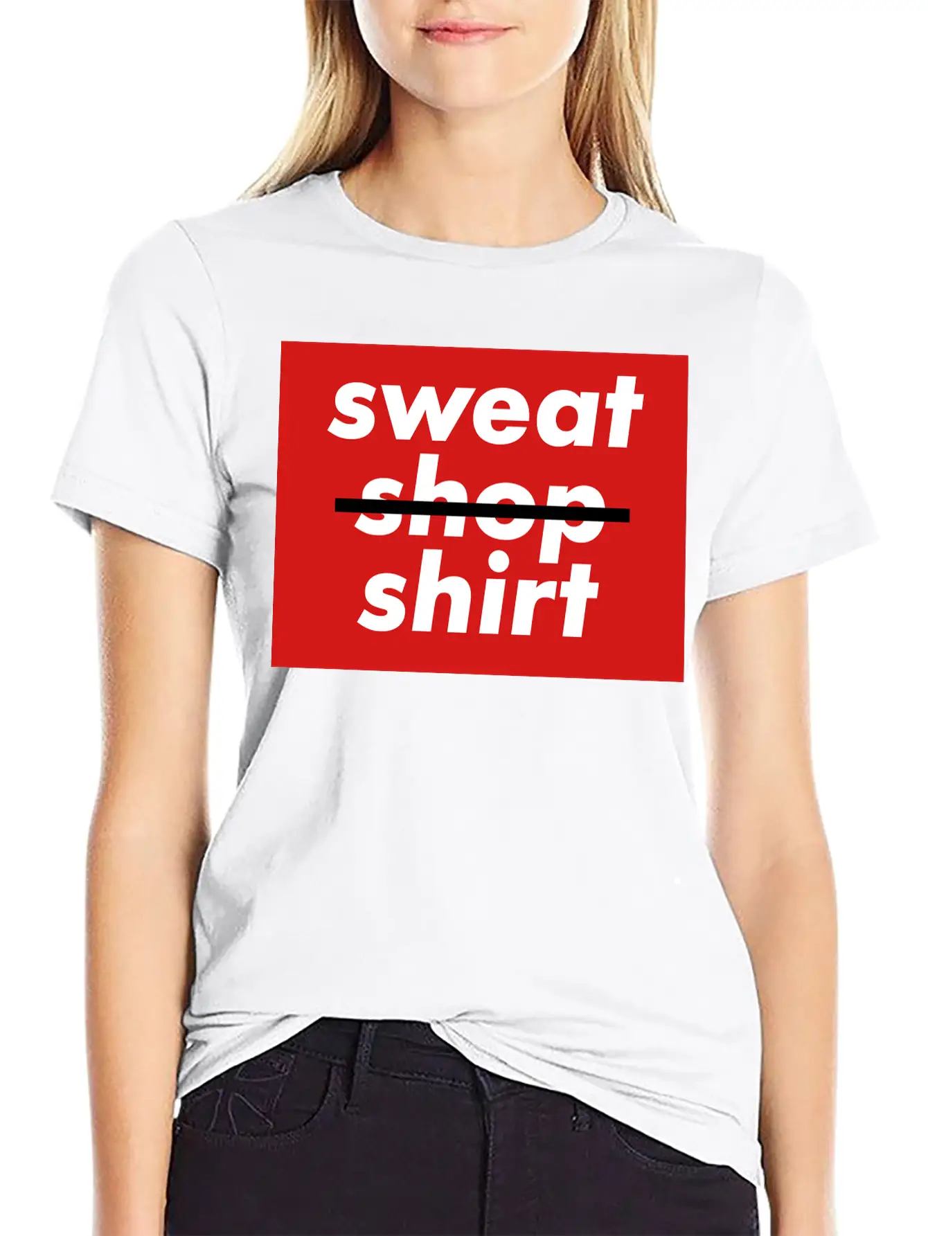 No Sweatshopshirt, 3 Colors Essential Unisex Summer Tee – Soft Cotton Casual Fit