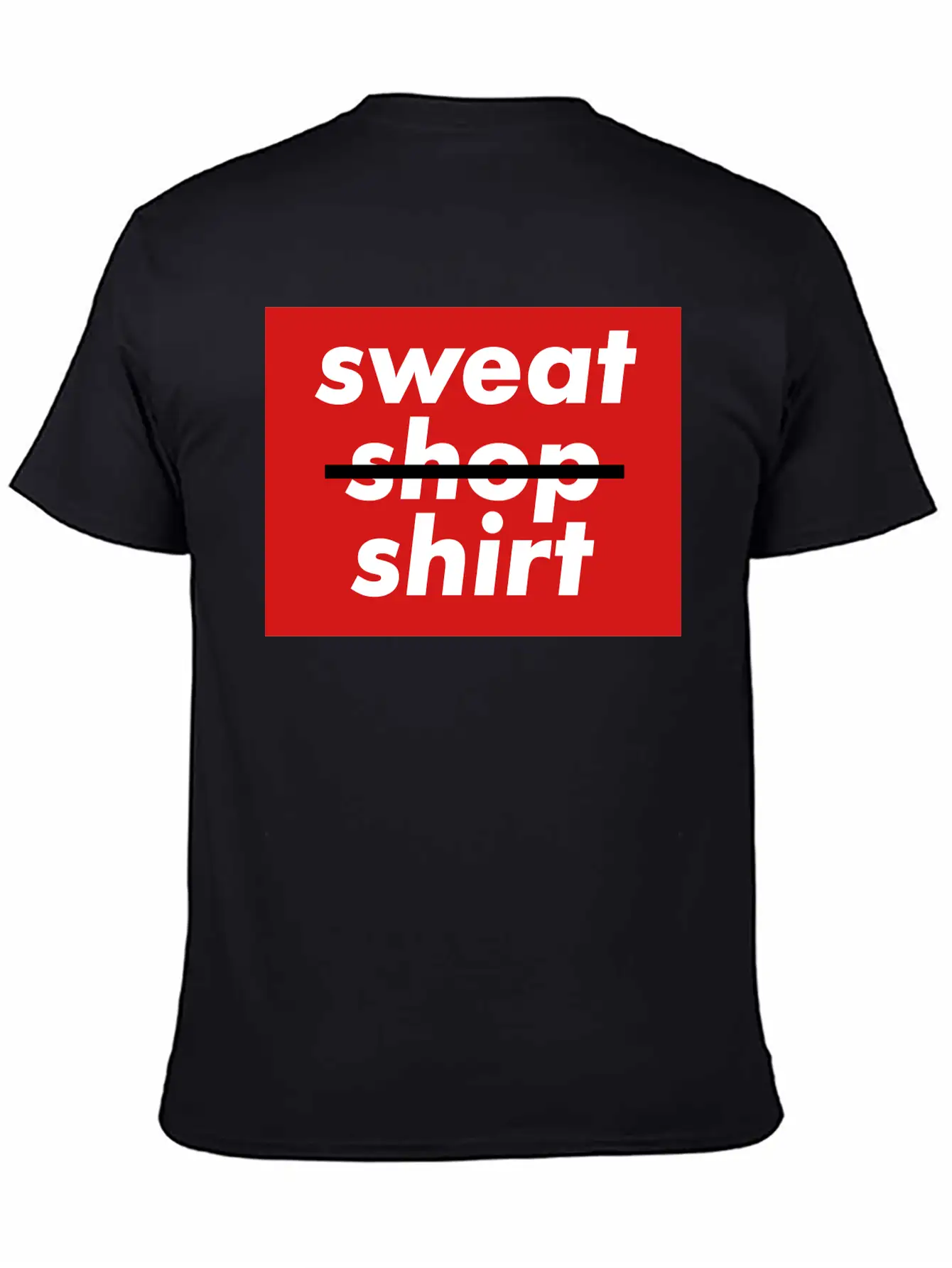 No Sweatshopshirt, 3 Colors Essential Unisex Summer Tee – Soft Cotton Casual Fit