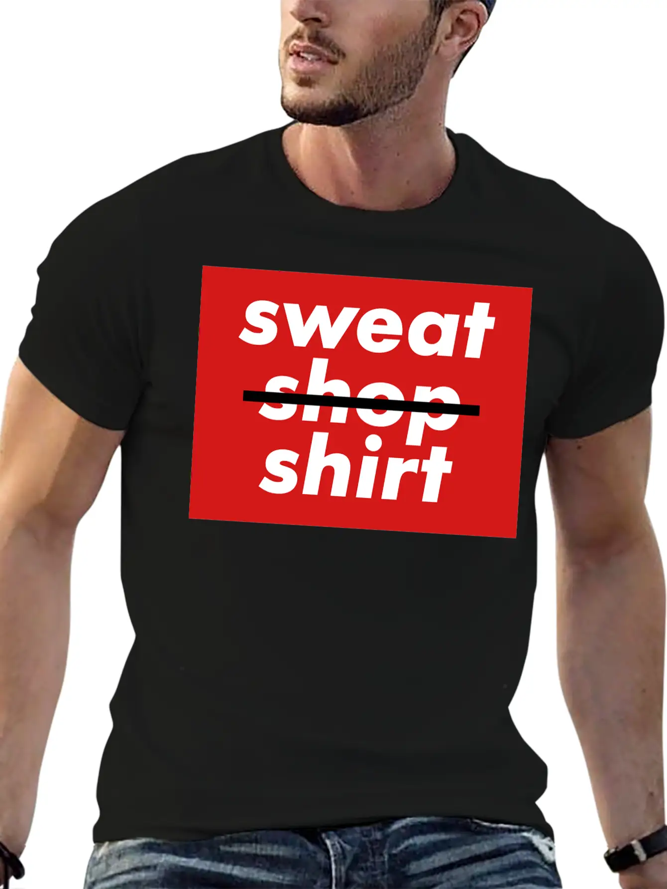 No Sweatshopshirt, 3 Colors Essential Unisex Summer Tee – Soft Cotton Casual Fit