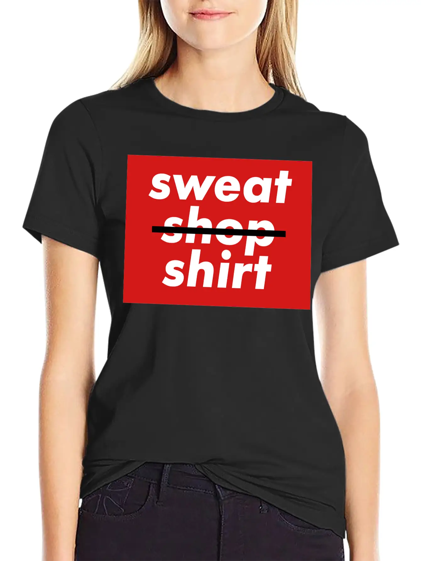 No Sweatshopshirt, 3 Colors Essential Unisex Summer Tee – Soft Cotton Casual Fit