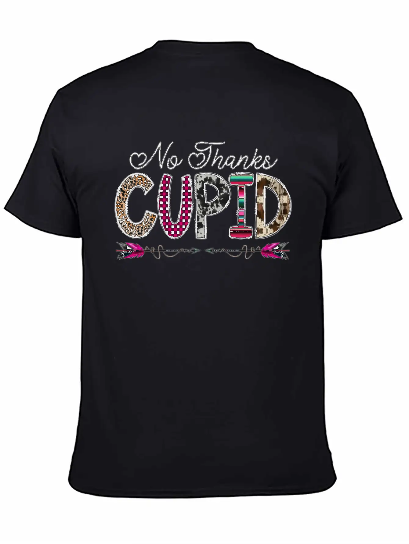 No Thanks Cupid Comfortable Minimalist Graphic Tee – Summer Style Essential