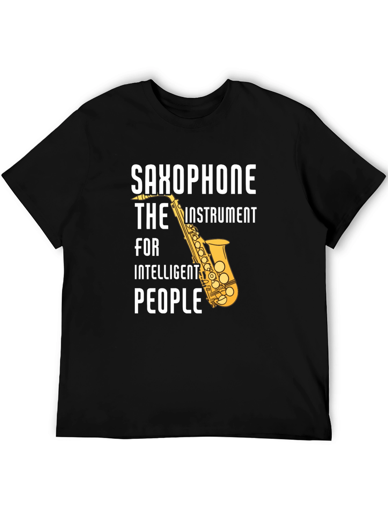 Saxophone Intelligent People Graphic T-Shirt