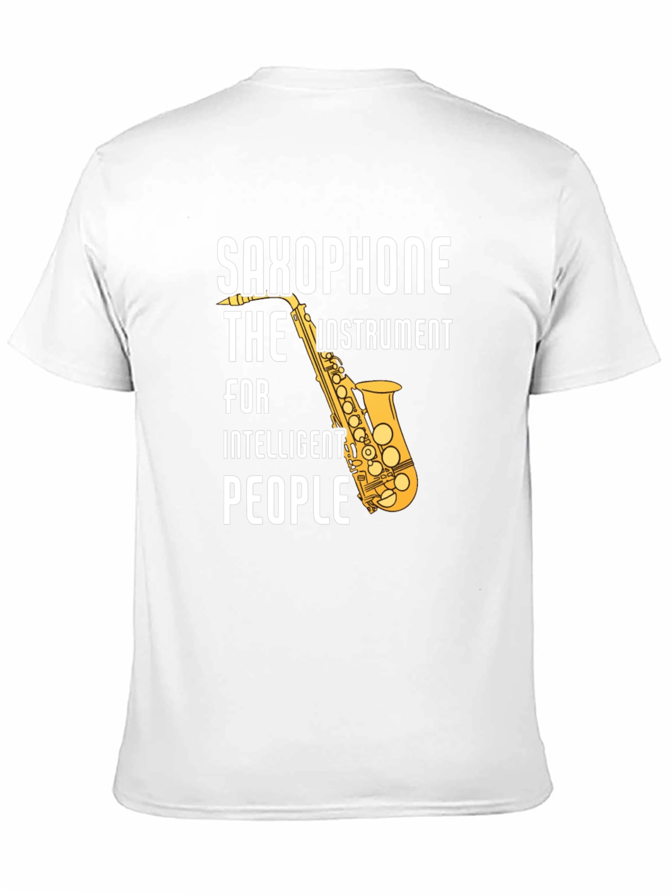 Saxophone Intelligent People Graphic T-Shirt