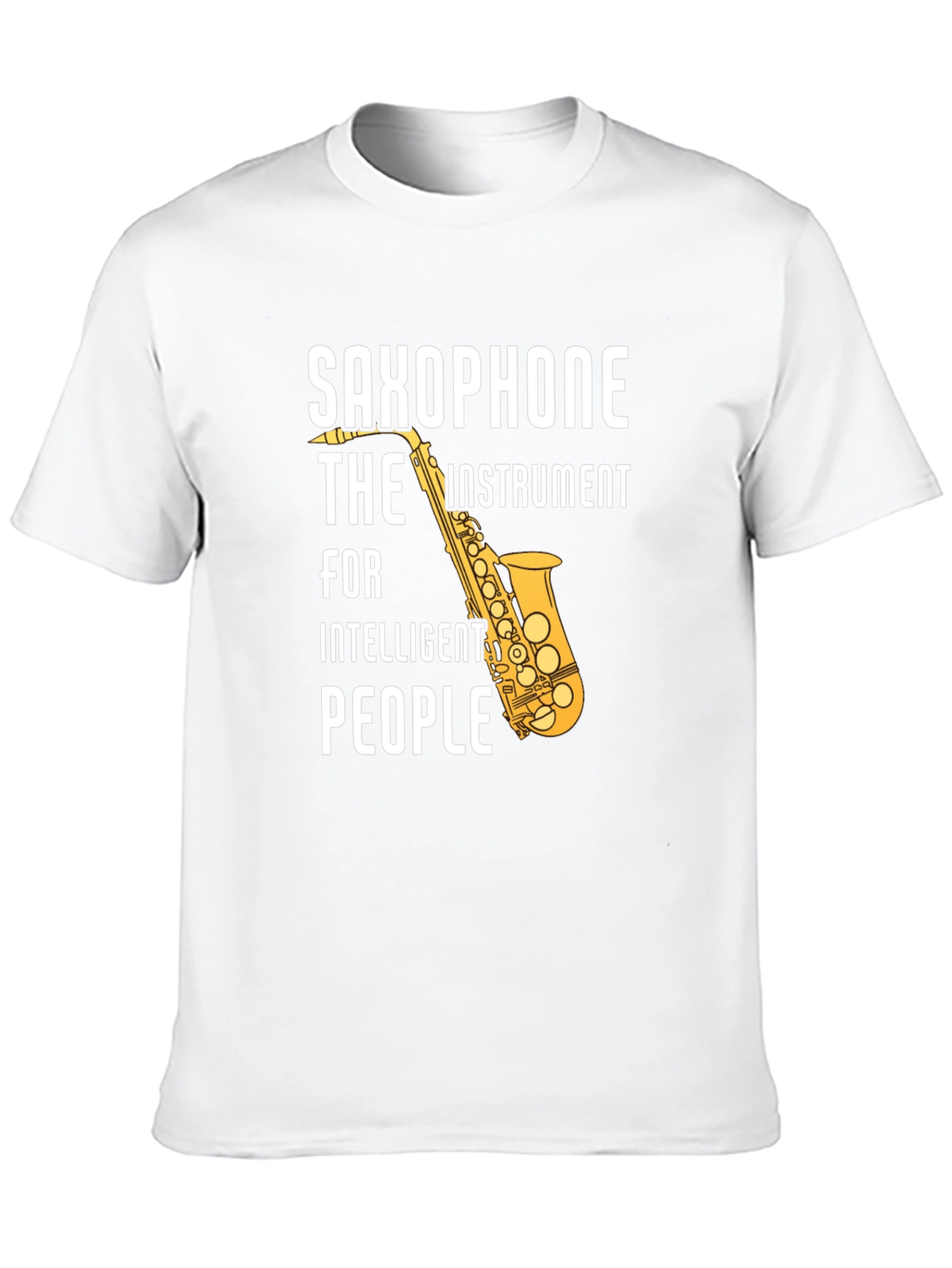 Saxophone Intelligent People Graphic T-Shirt