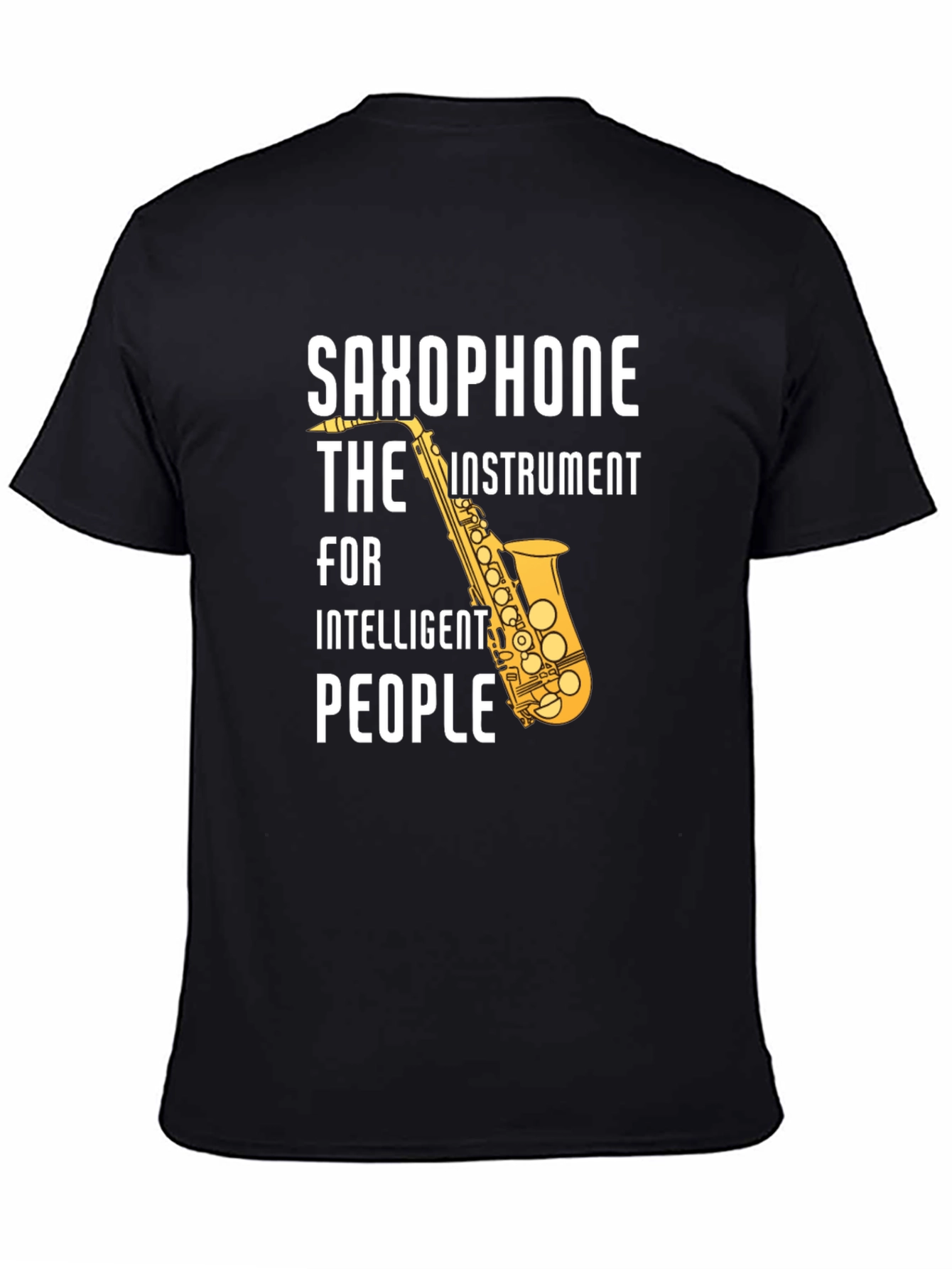 Saxophone Intelligent People Graphic T-Shirt