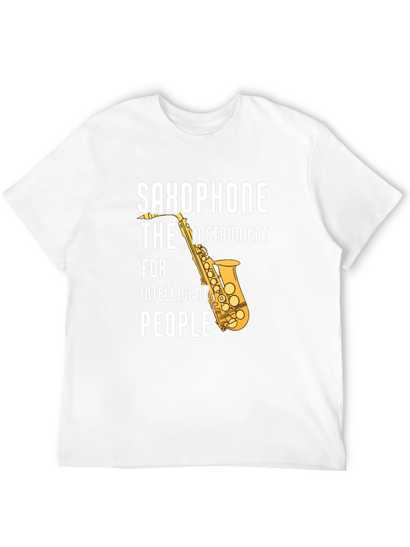 Saxophone Intelligent People Graphic T-Shirt