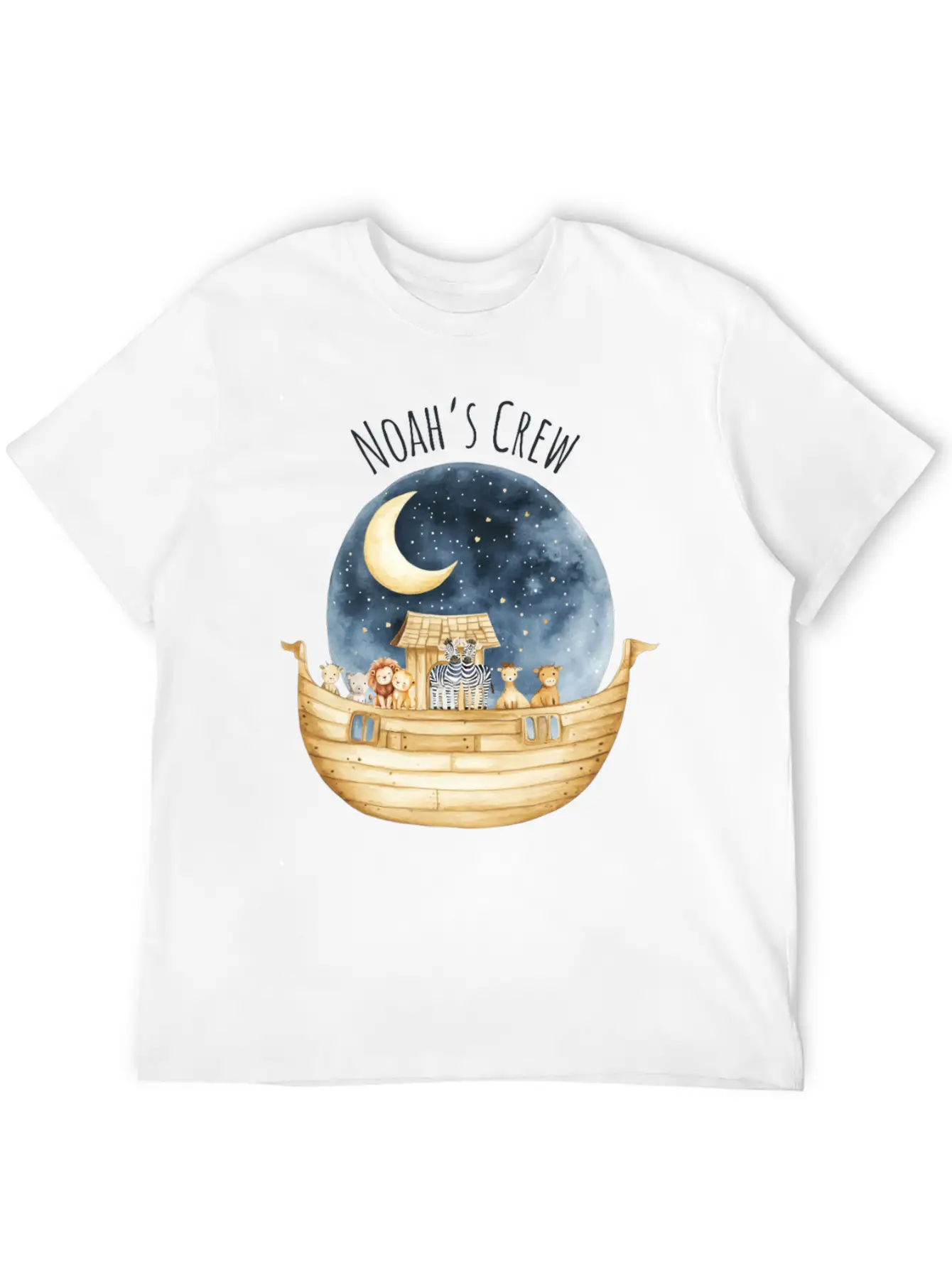 Noah's Crew Unisex Short Sleeve Soft Cotton T-Shirt – Casual Everyday Wear
