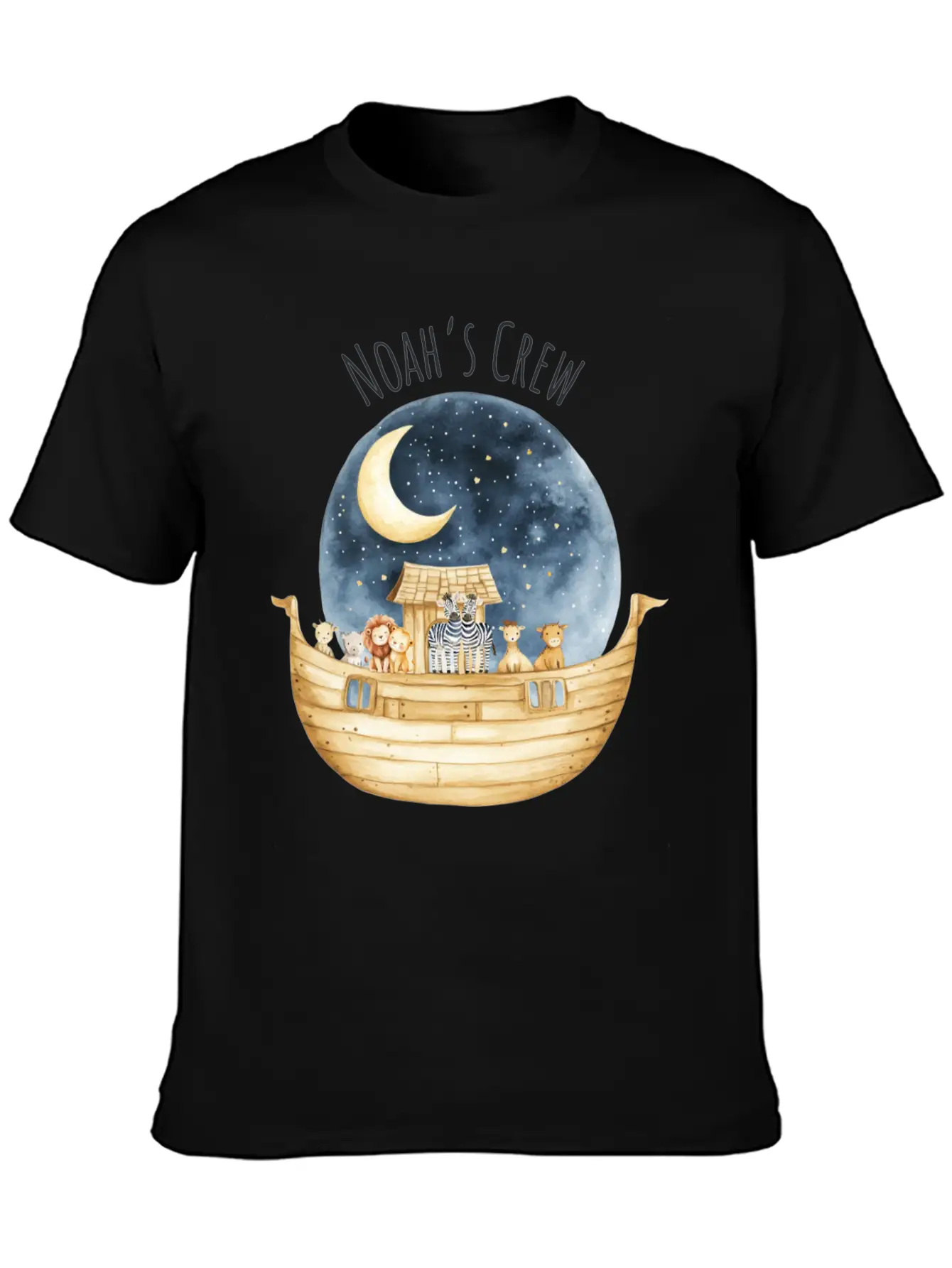 Noah's Crew Unisex Short Sleeve Soft Cotton T-Shirt – Casual Everyday Wear
