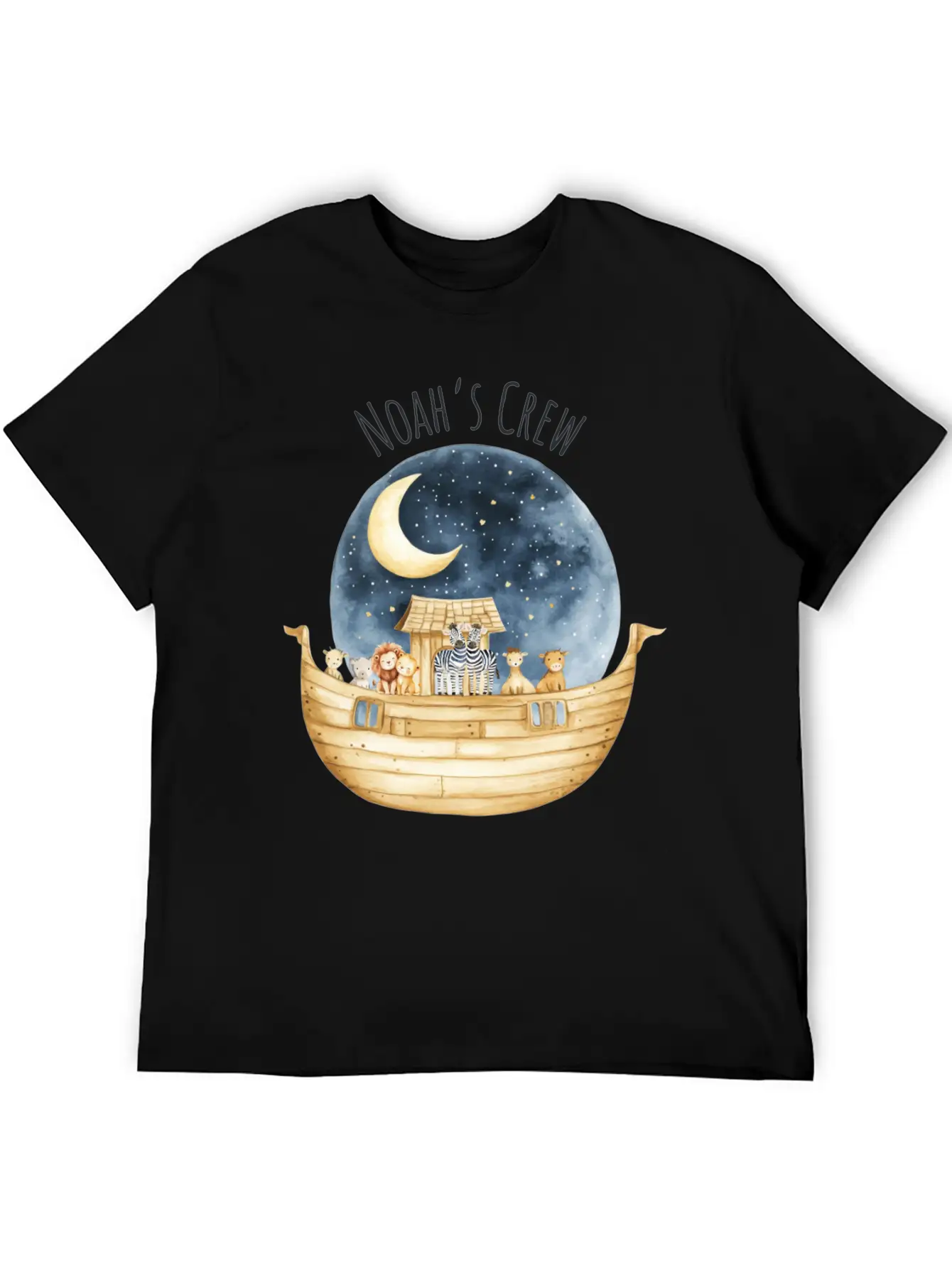 Noah's Crew Unisex Short Sleeve Soft Cotton T-Shirt – Casual Everyday Wear