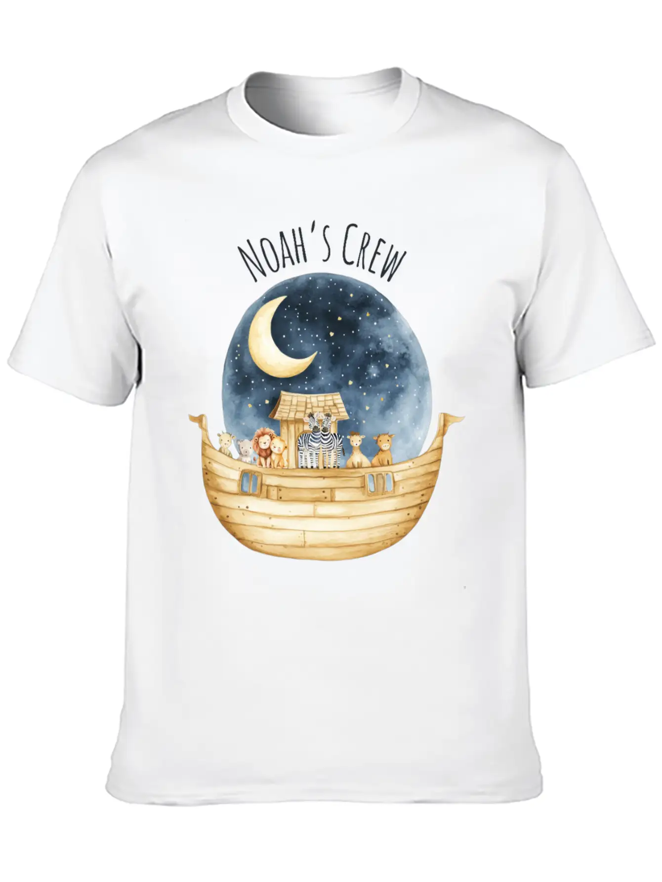 Noah's Crew Unisex Short Sleeve Soft Cotton T-Shirt – Casual Everyday Wear