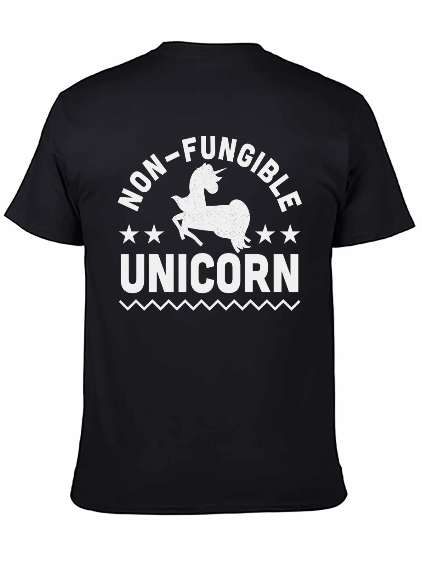 Non-Fungible Unicorn NFT Crypto Art Humor Stylish Everyday T-Shirt – Unisex Basic Cotton Tee