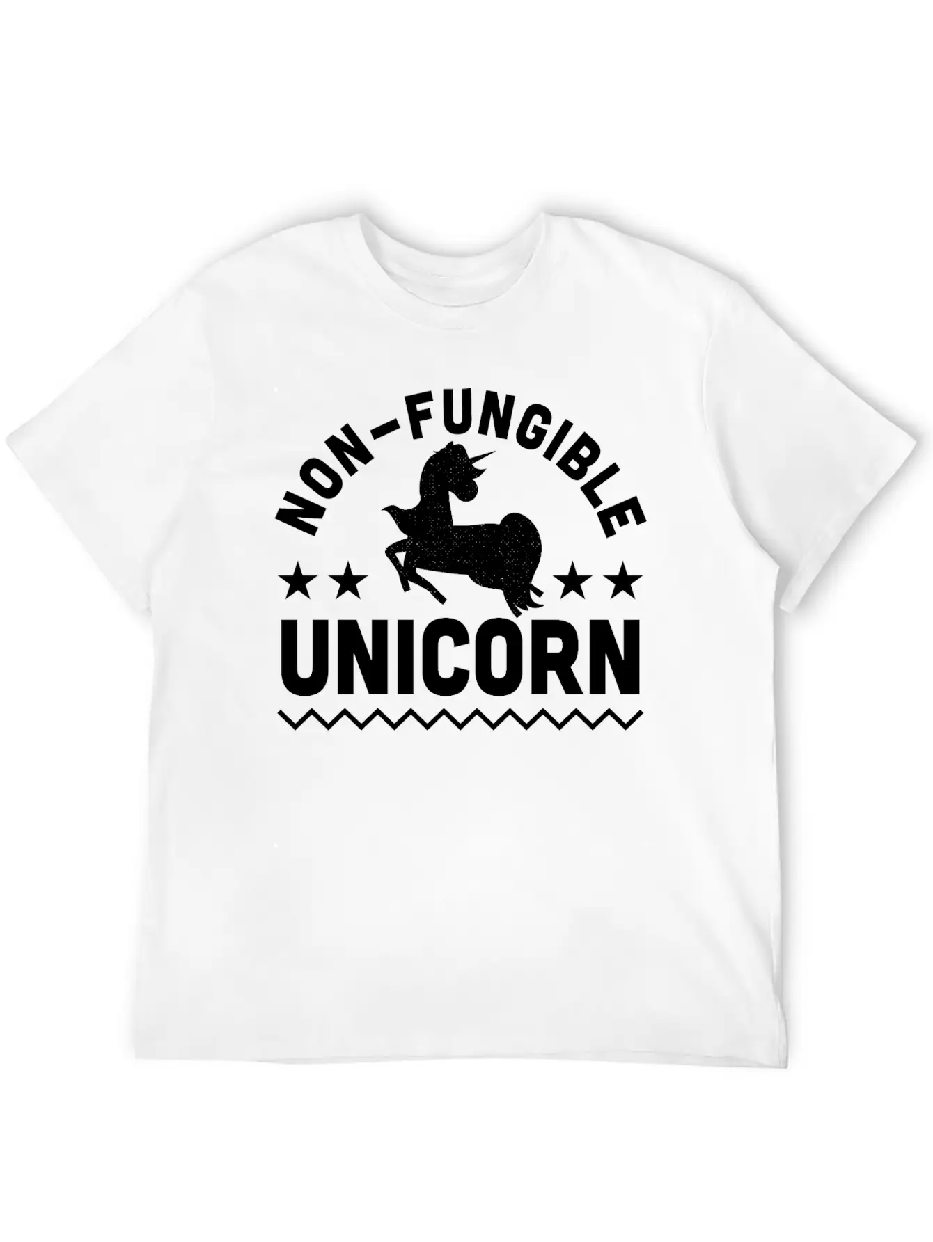 Non-Fungible Unicorn NFT Crypto Art Humor Stylish Everyday T-Shirt – Unisex Basic Cotton Tee