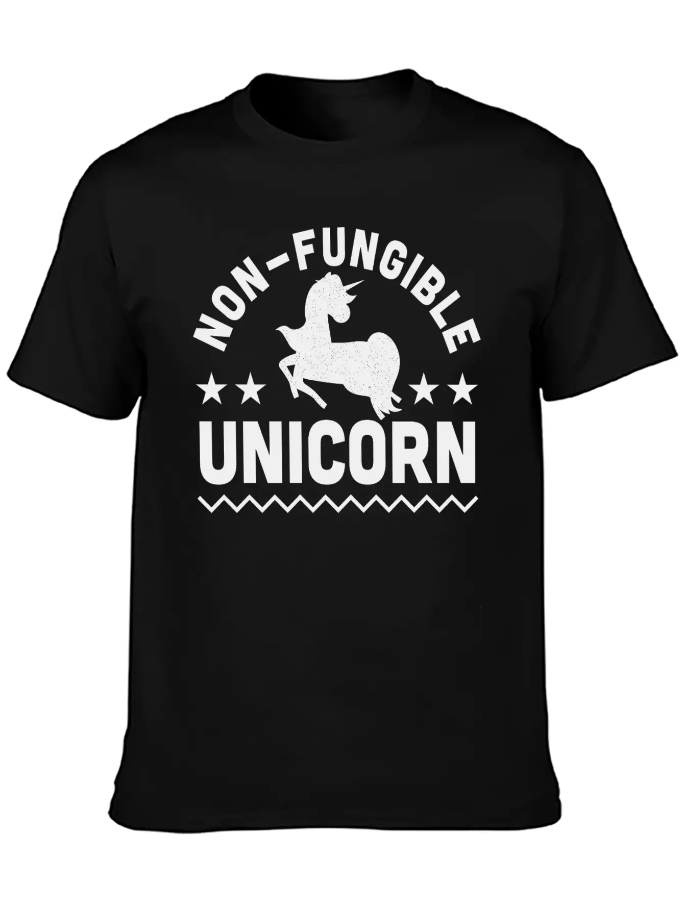 Non-Fungible Unicorn NFT Crypto Art Humor Stylish Everyday T-Shirt – Unisex Basic Cotton Tee