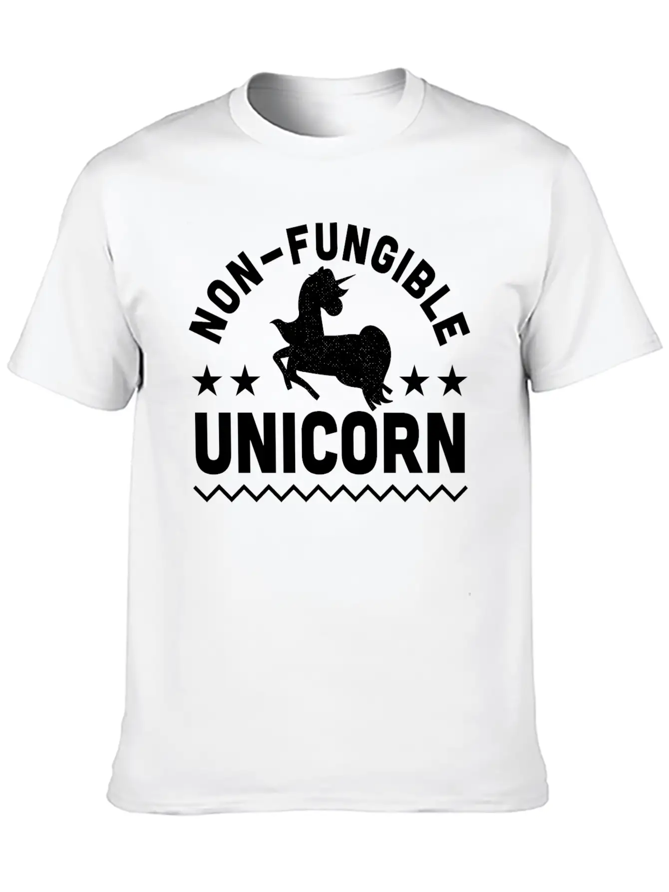 Non-Fungible Unicorn NFT Crypto Art Humor Stylish Everyday T-Shirt – Unisex Basic Cotton Tee