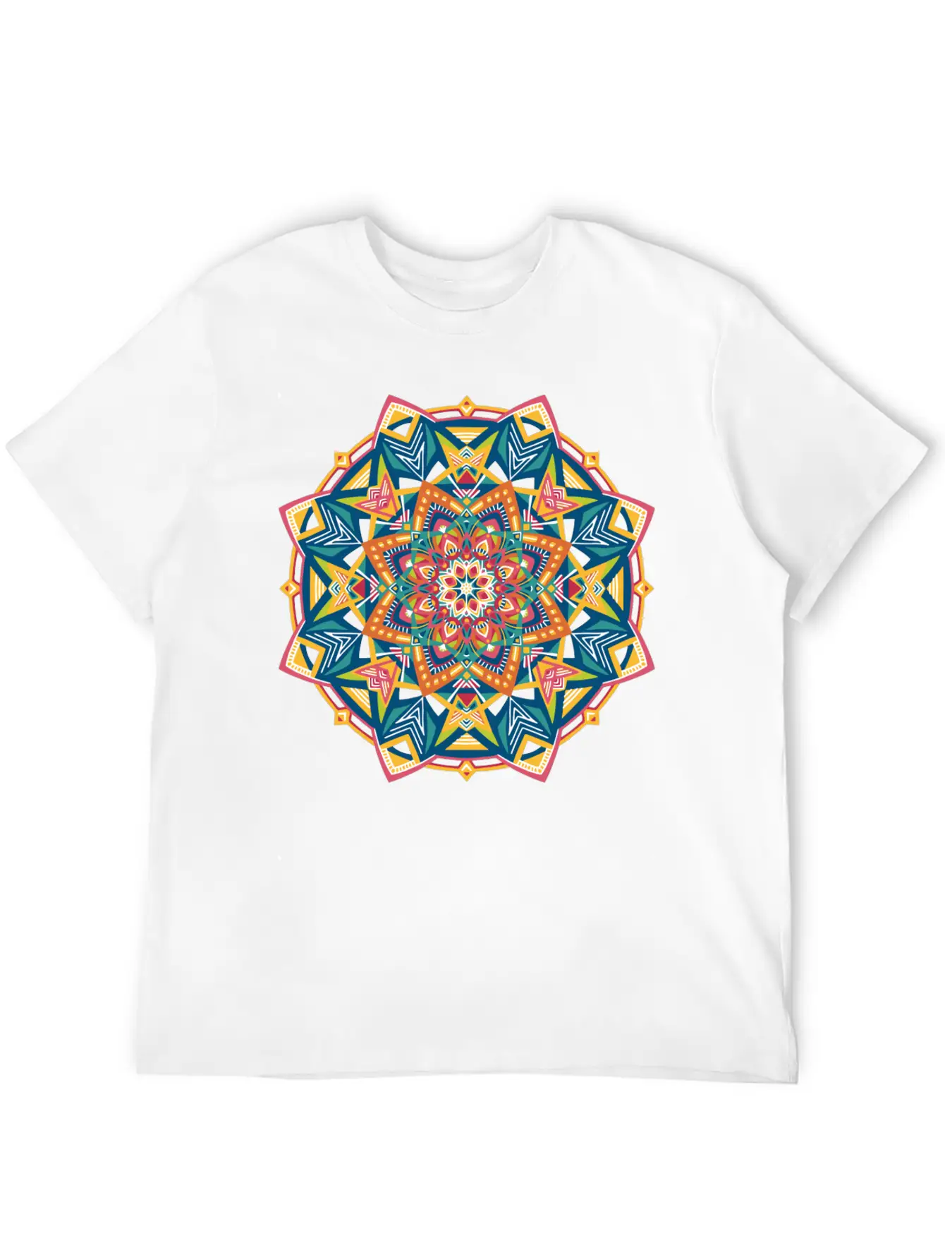 Nordic Mandala No 723 Unisex Short Sleeve Soft Cotton T-Shirt – Casual Everyday Wear