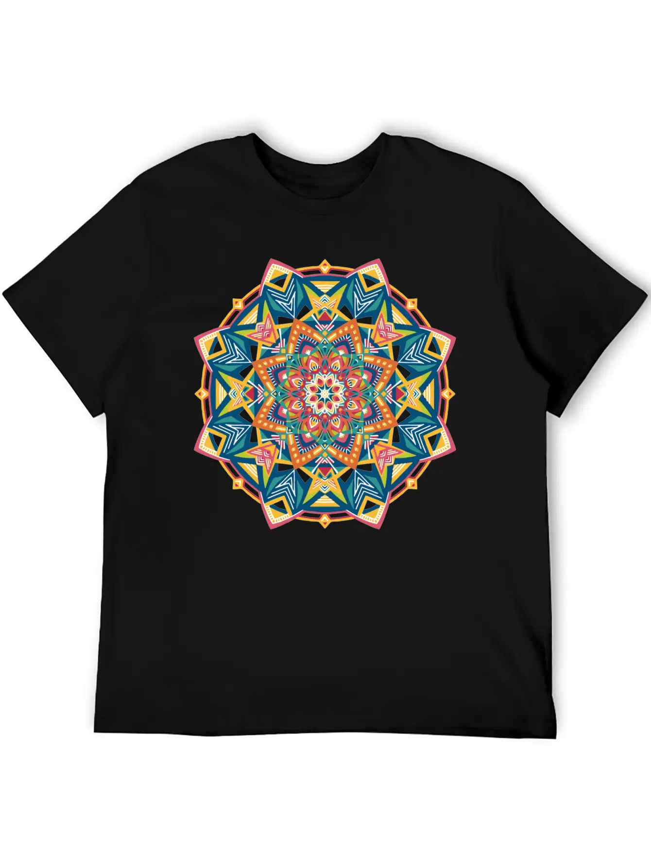 Nordic Mandala No 723 Unisex Short Sleeve Soft Cotton T-Shirt – Casual Everyday Wear