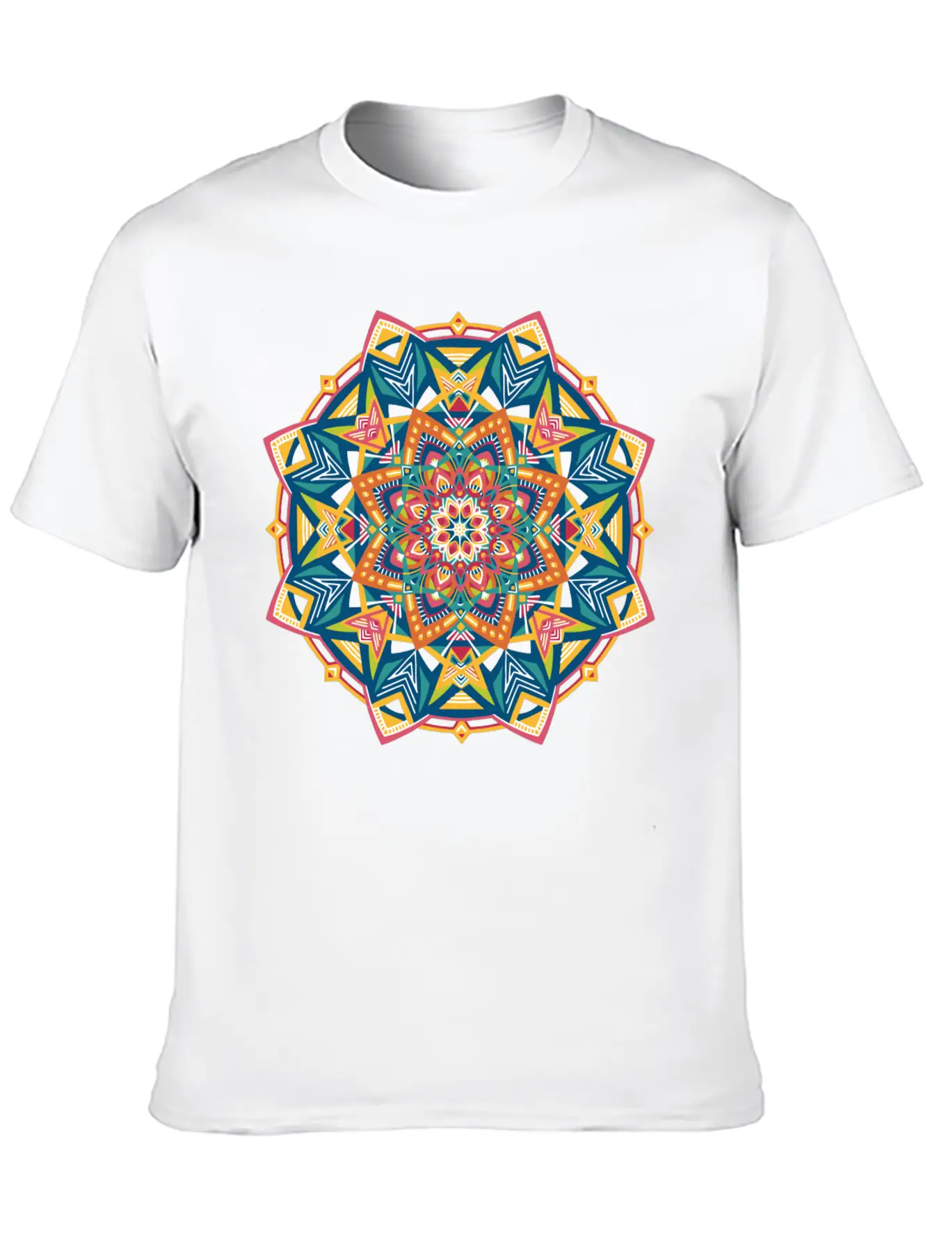 Nordic Mandala No 723 Unisex Short Sleeve Soft Cotton T-Shirt – Casual Everyday Wear