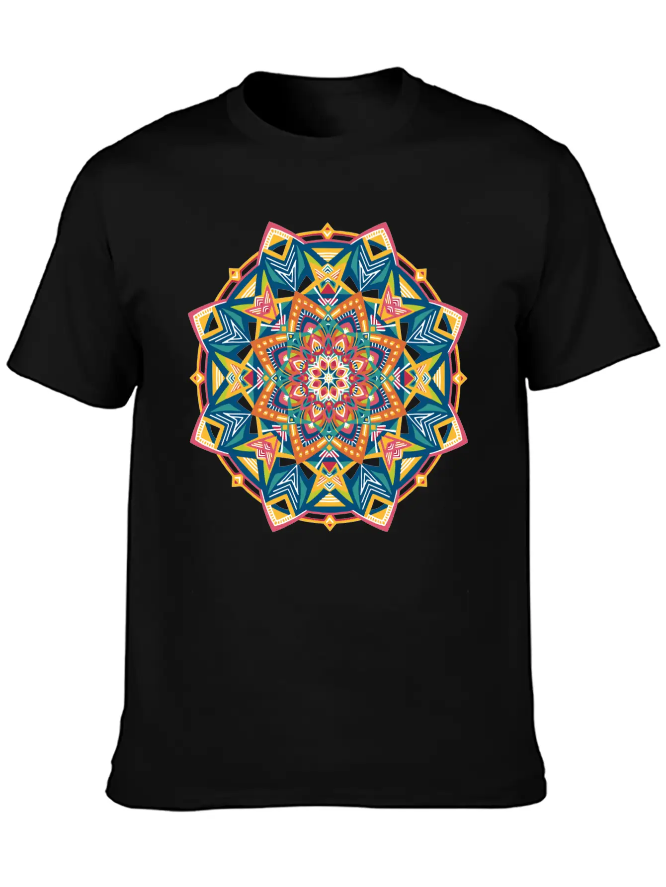 Nordic Mandala No 723 Unisex Short Sleeve Soft Cotton T-Shirt – Casual Everyday Wear