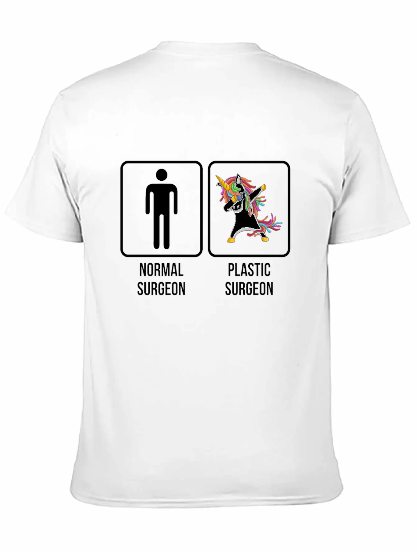 Normal Surgeon Plastic Surgeon Dabbing Unicorn Stylish Everyday T-Shirt – Unisex Basic Cotton Tee
