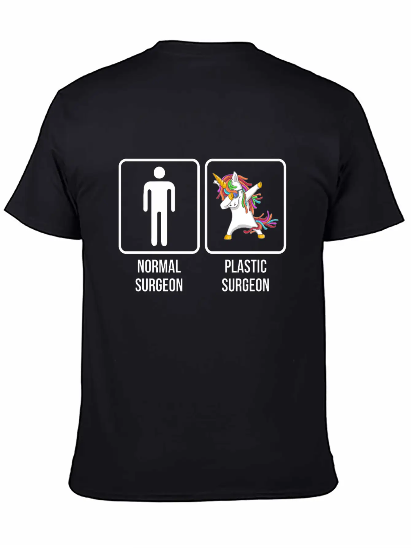 Normal Surgeon Plastic Surgeon Dabbing Unicorn Stylish Everyday T-Shirt – Unisex Basic Cotton Tee
