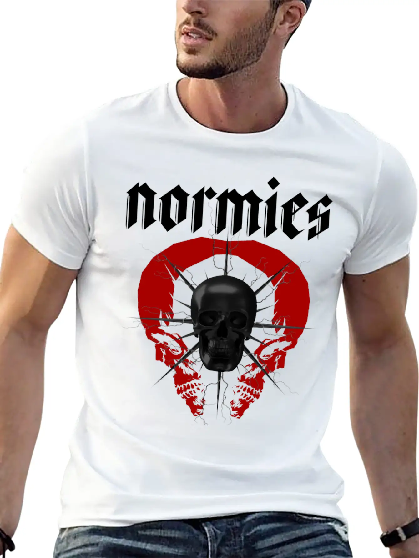 Normies Skull Modern Streetwear Timeless Short Sleeve Tee – Comfy And Minimalist Design