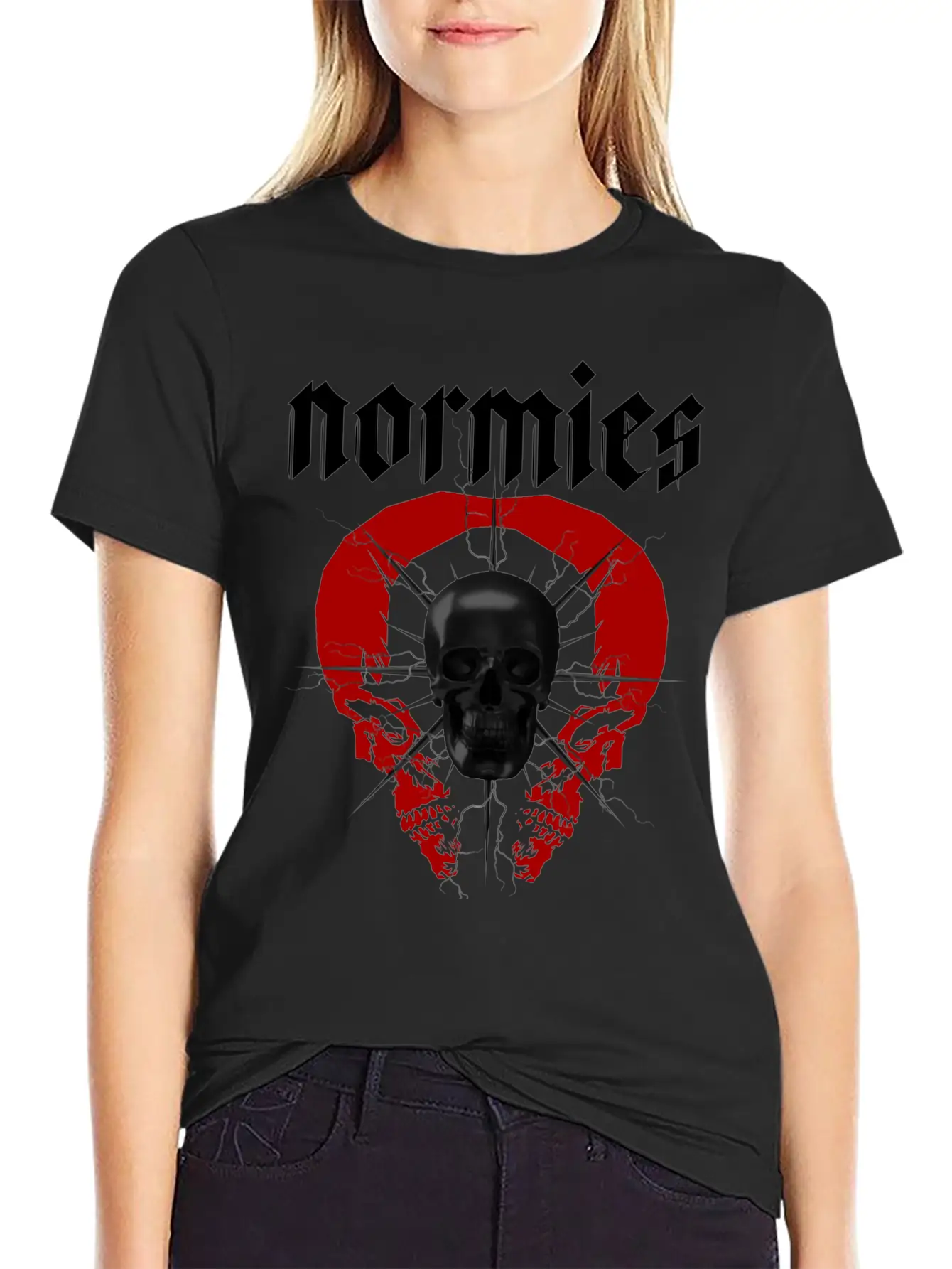 Normies Skull Modern Streetwear Timeless Short Sleeve Tee – Comfy And Minimalist Design