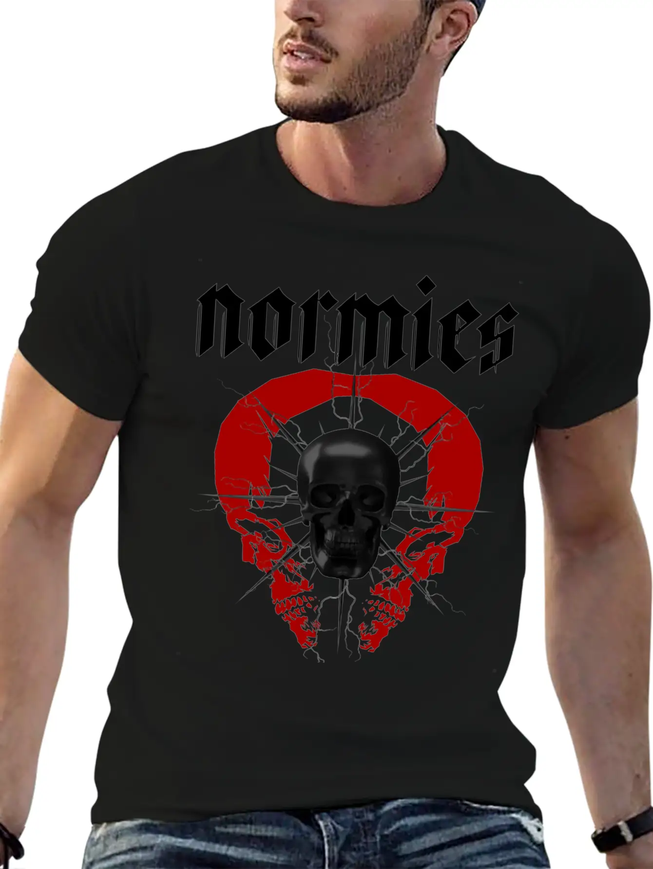 Normies Skull Modern Streetwear Timeless Short Sleeve Tee – Comfy And Minimalist Design