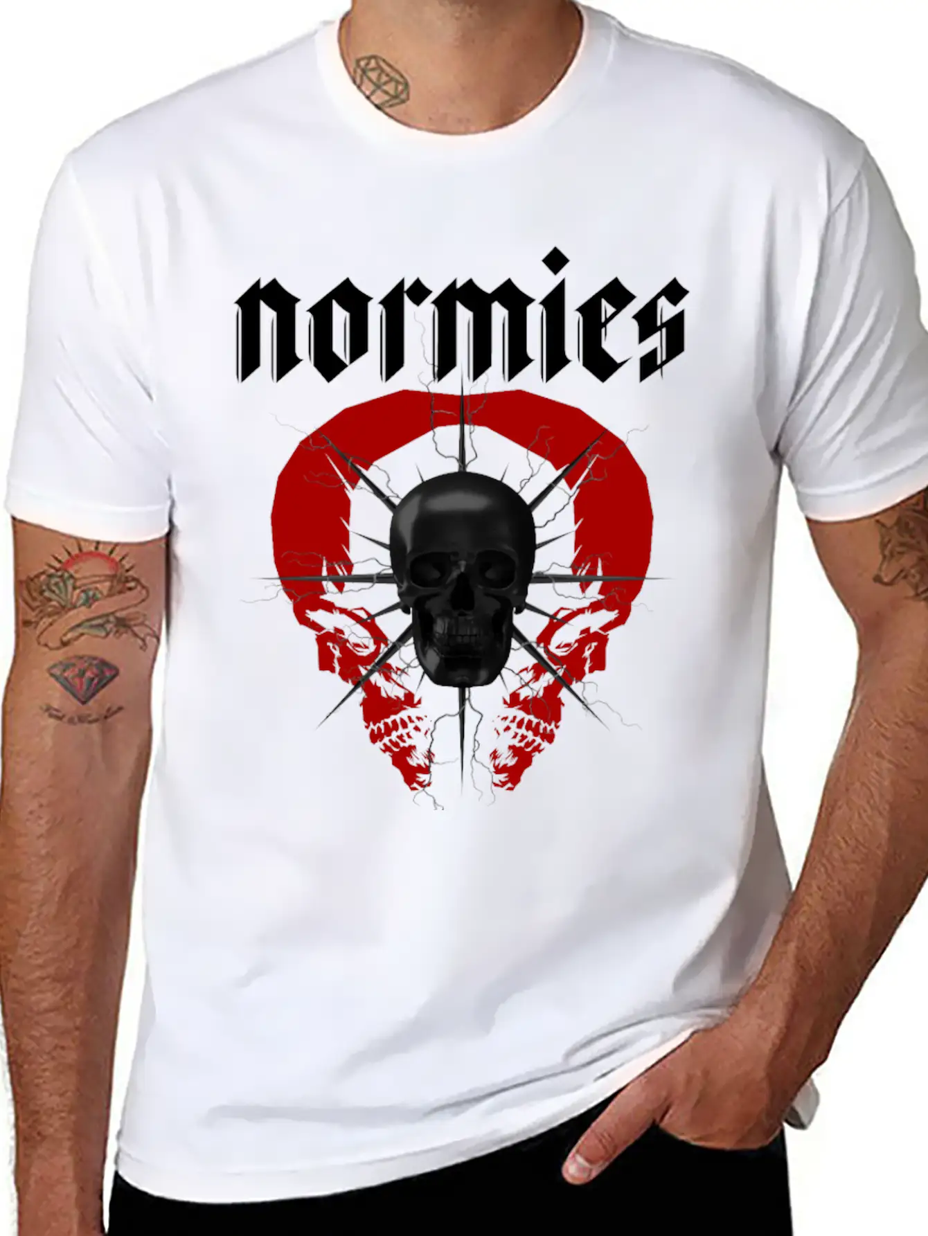 Normies Skull Modern Streetwear Timeless Short Sleeve Tee – Comfy And Minimalist Design