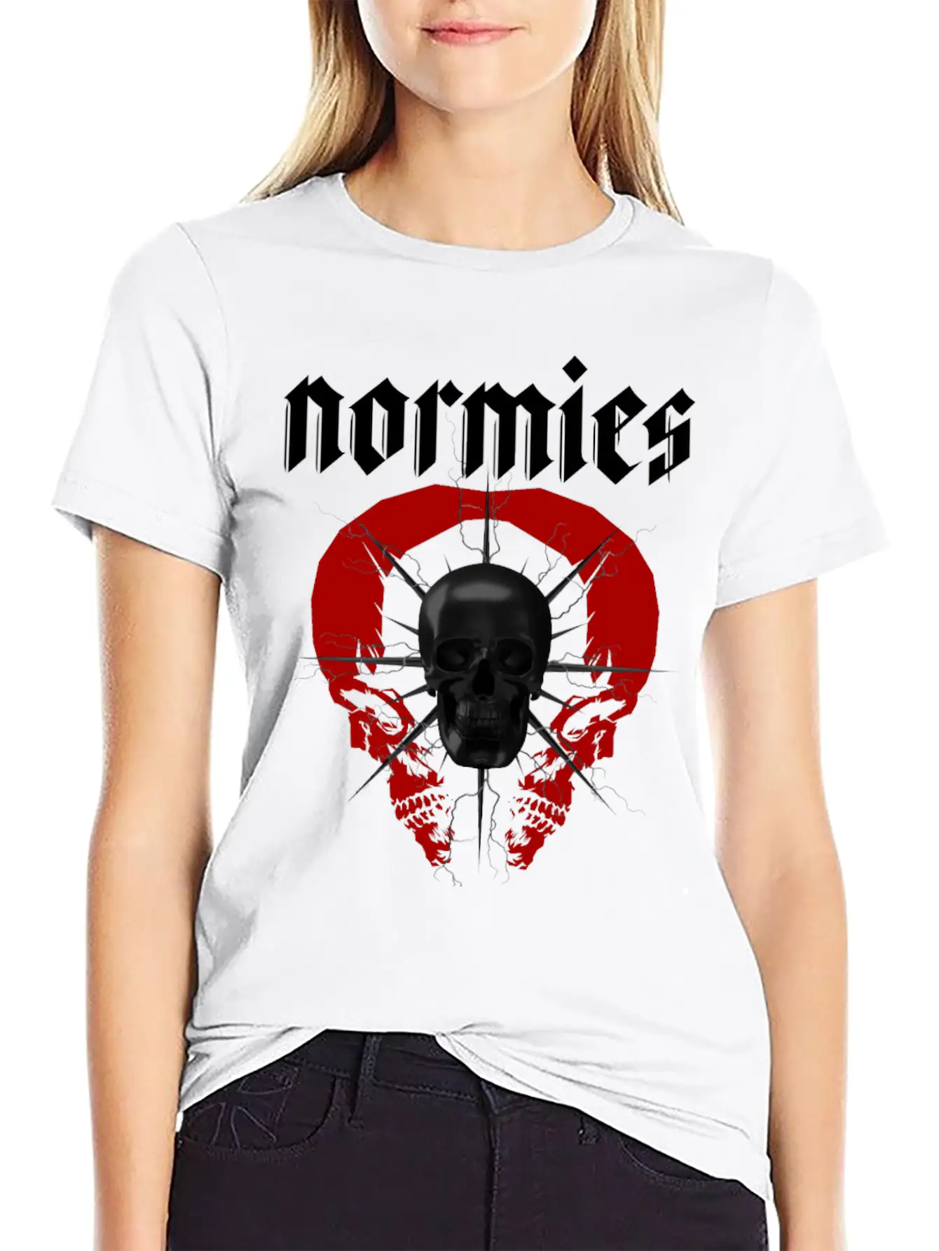 Normies Skull Modern Streetwear Timeless Short Sleeve Tee – Comfy And Minimalist Design