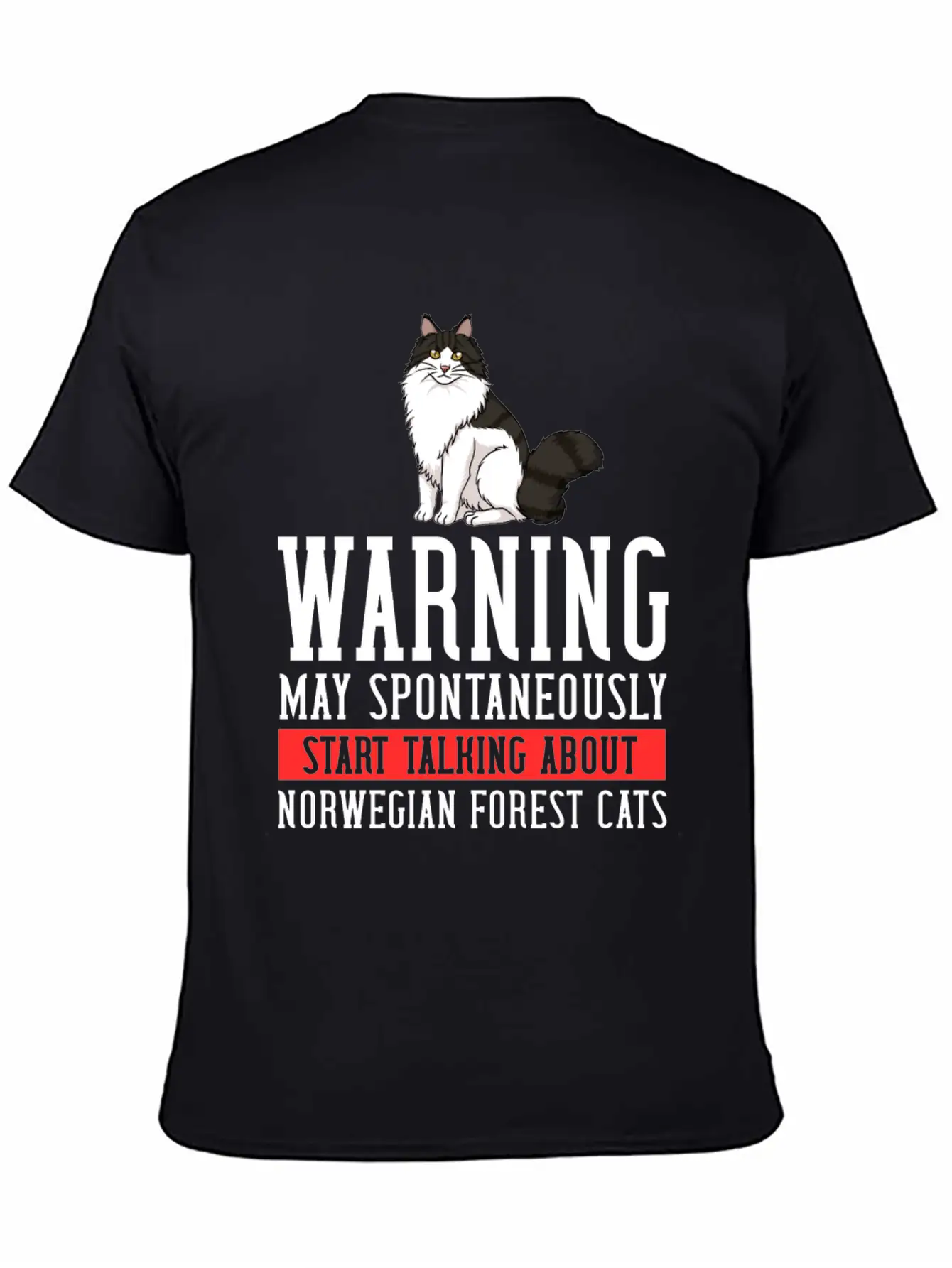 Norwegian Forest Cat Gift Kitten Owner Lover Comfortable Minimalist Graphic Tee – Summer Style Essential