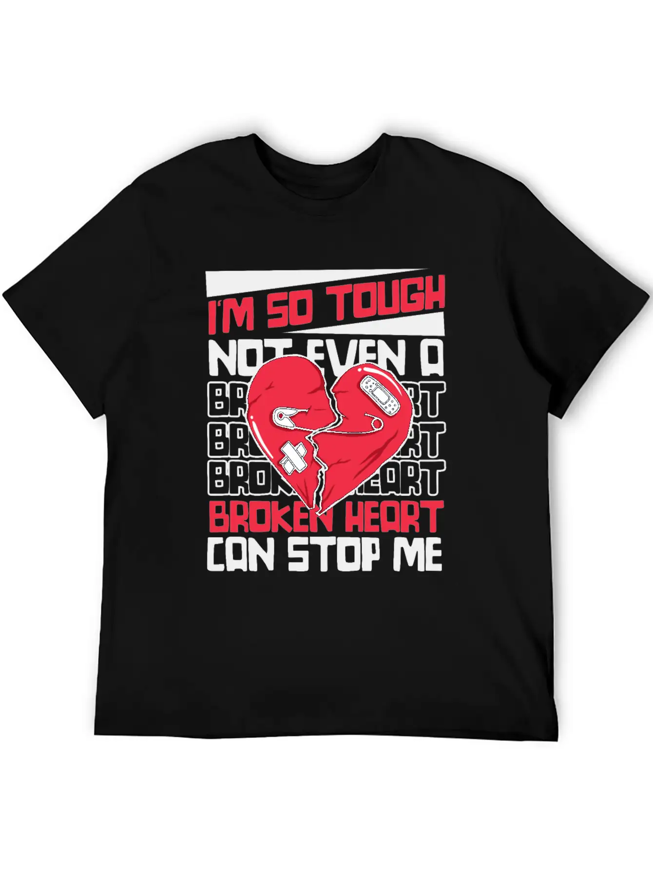 Not Even A Broken Heart Can Stop Me Open Heart Stylish Everyday T-Shirt – Unisex Basic Cotton Tee