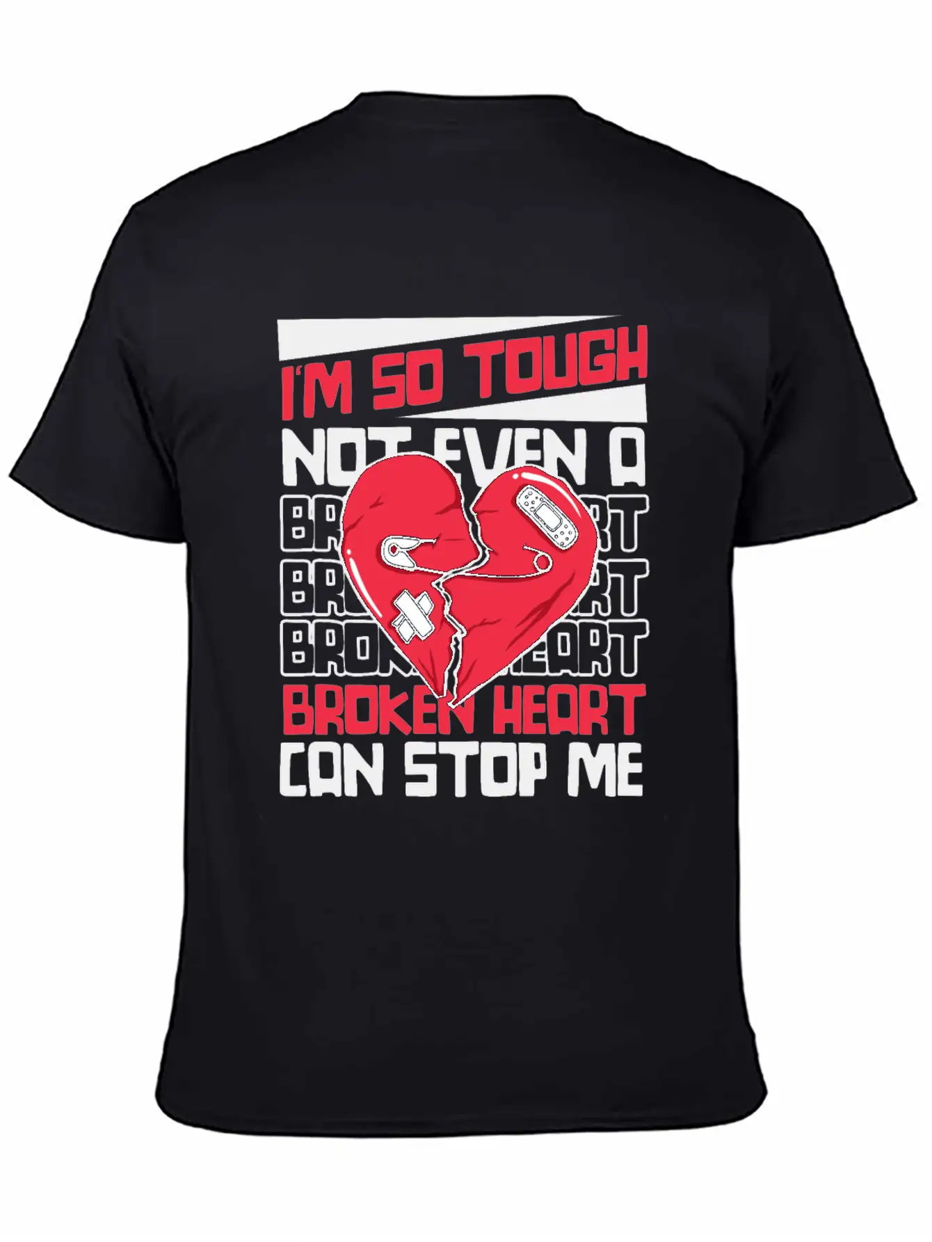 Not Even A Broken Heart Can Stop Me Open Heart Stylish Everyday T-Shirt – Unisex Basic Cotton Tee