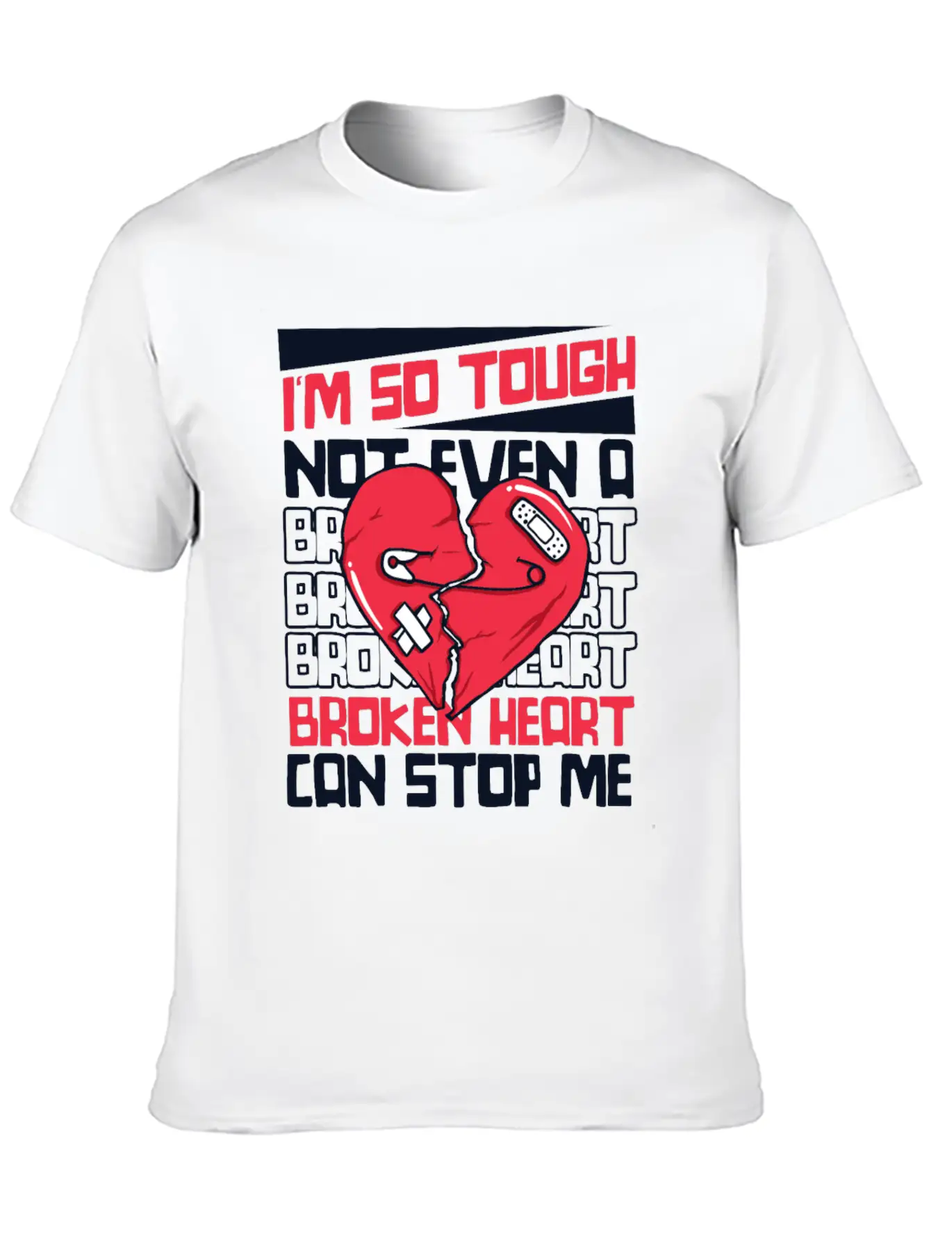 Not Even A Broken Heart Can Stop Me Open Heart Stylish Everyday T-Shirt – Unisex Basic Cotton Tee