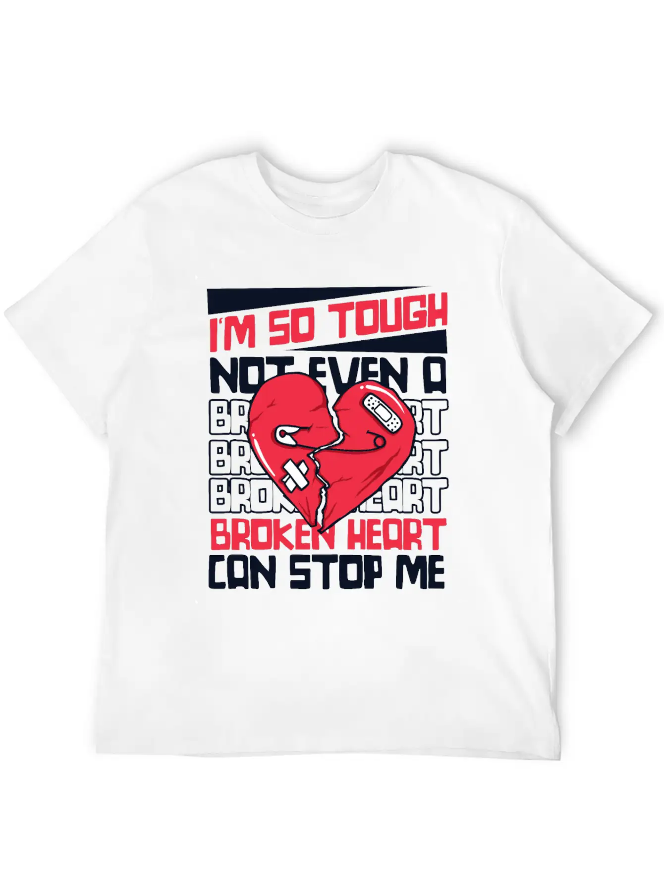 Not Even A Broken Heart Can Stop Me Open Heart Stylish Everyday T-Shirt – Unisex Basic Cotton Tee