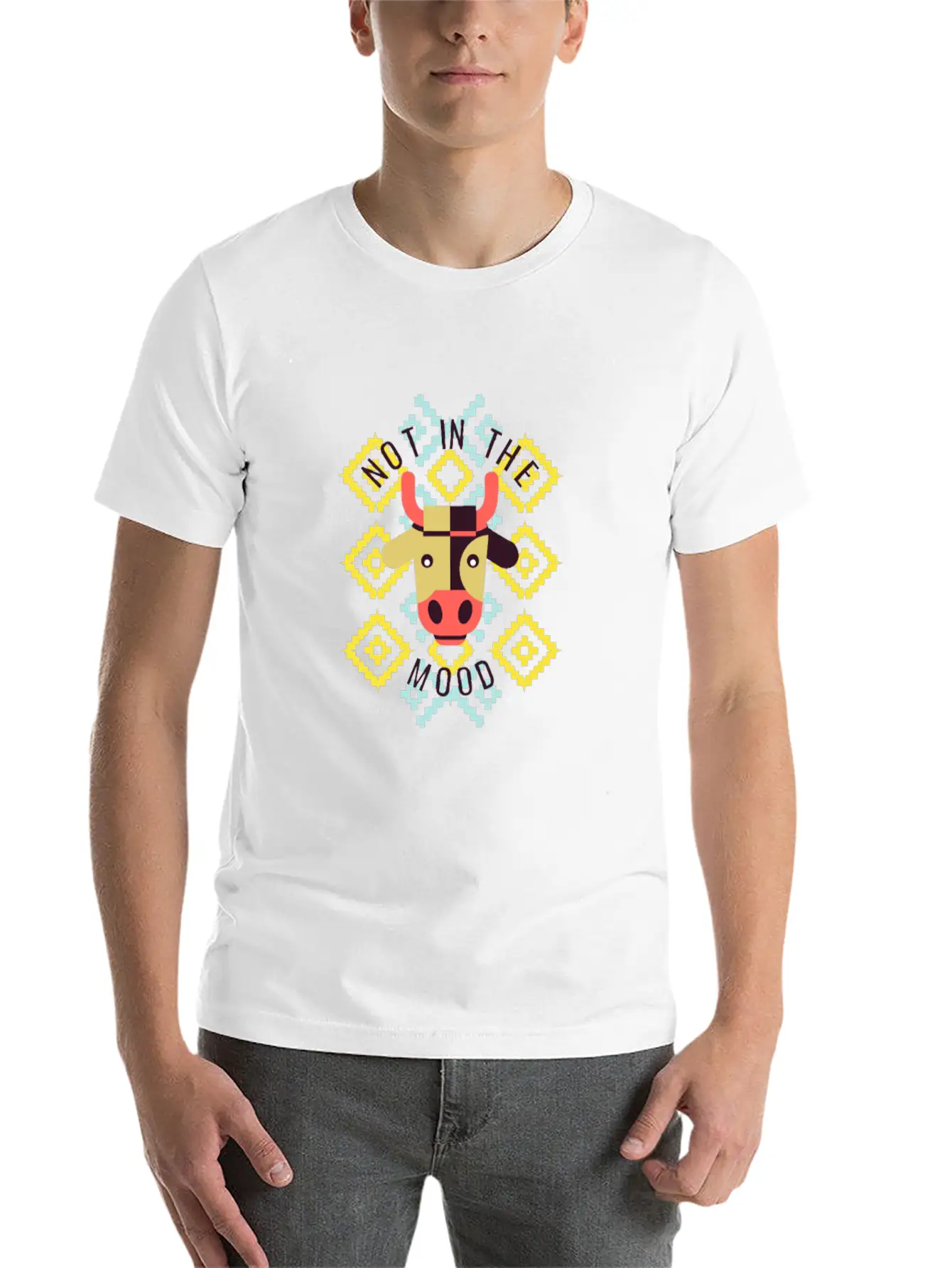 Not In The Mood Stylish Everyday T-Shirt – Unisex Basic Cotton Tee