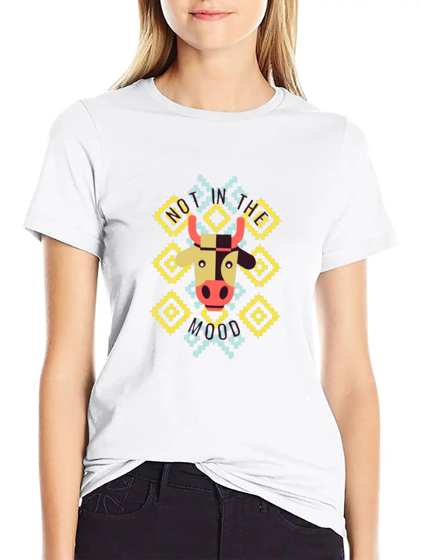 Not In The Mood Stylish Everyday T-Shirt – Unisex Basic Cotton Tee