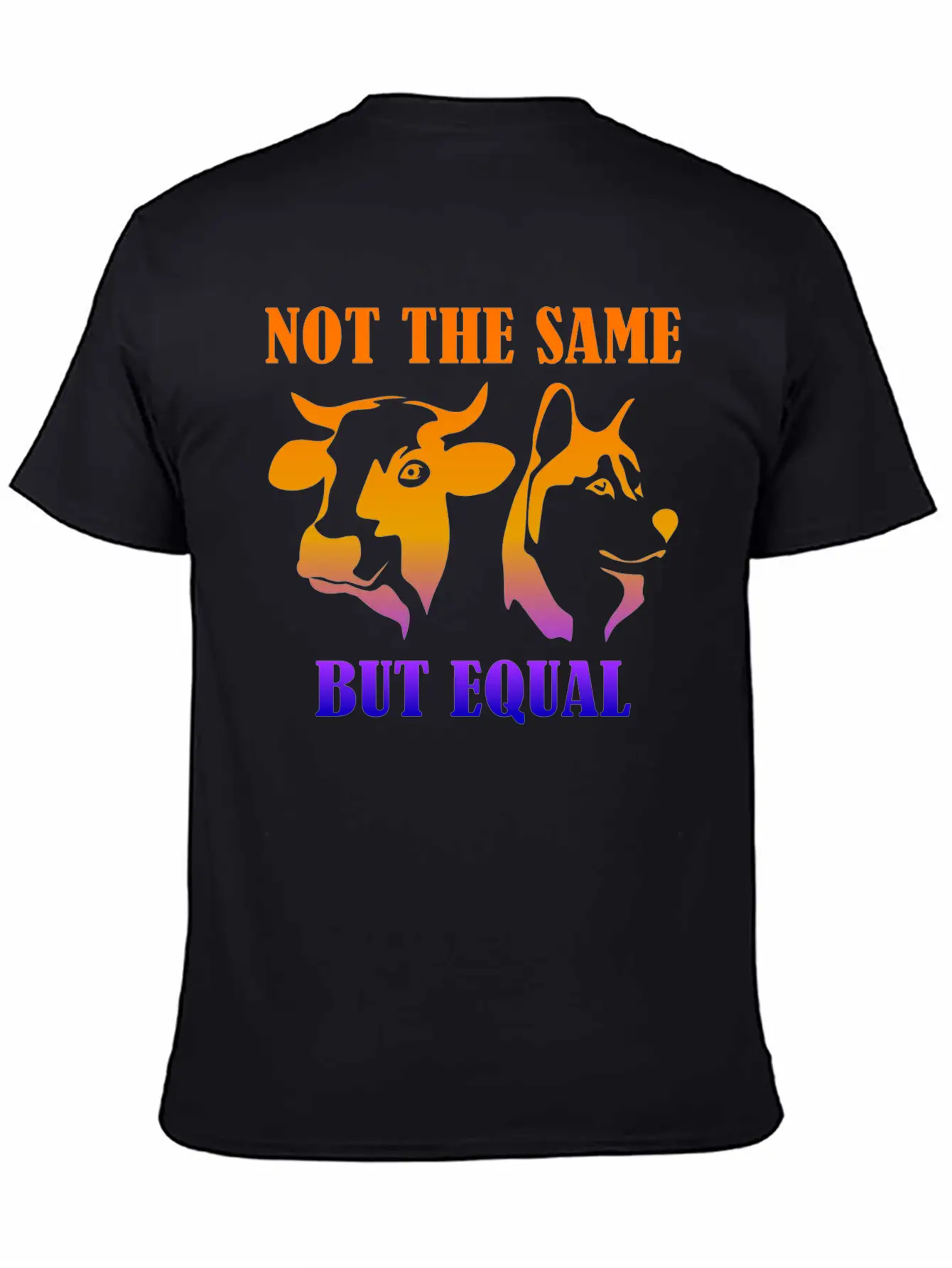 Not The Same But Equal Plants Vegan Basic Graphic T-Shirt – Daily Comfort In Soft Cotton