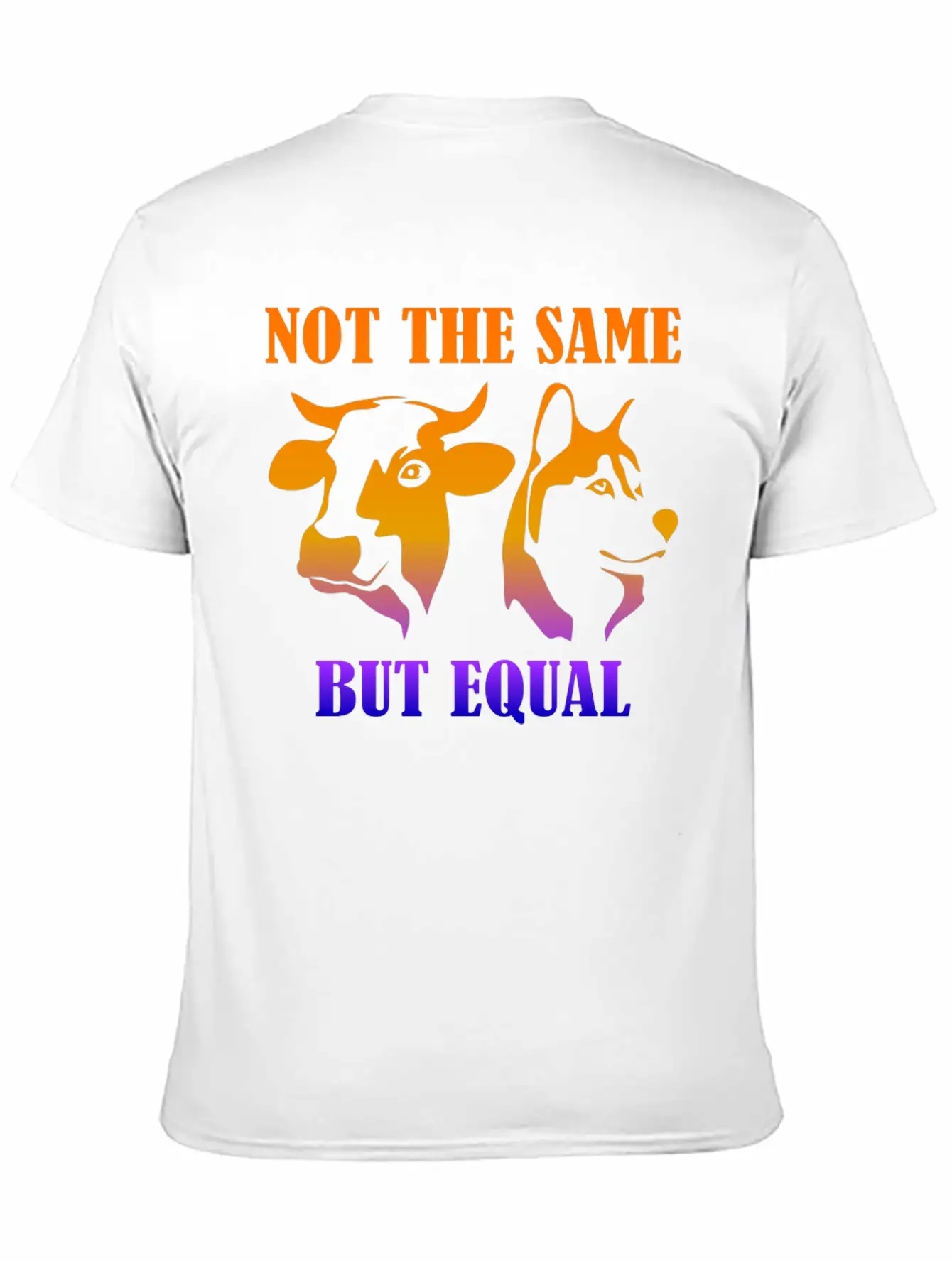 Not The Same But Equal Plants Vegan Basic Graphic T-Shirt – Daily Comfort In Soft Cotton