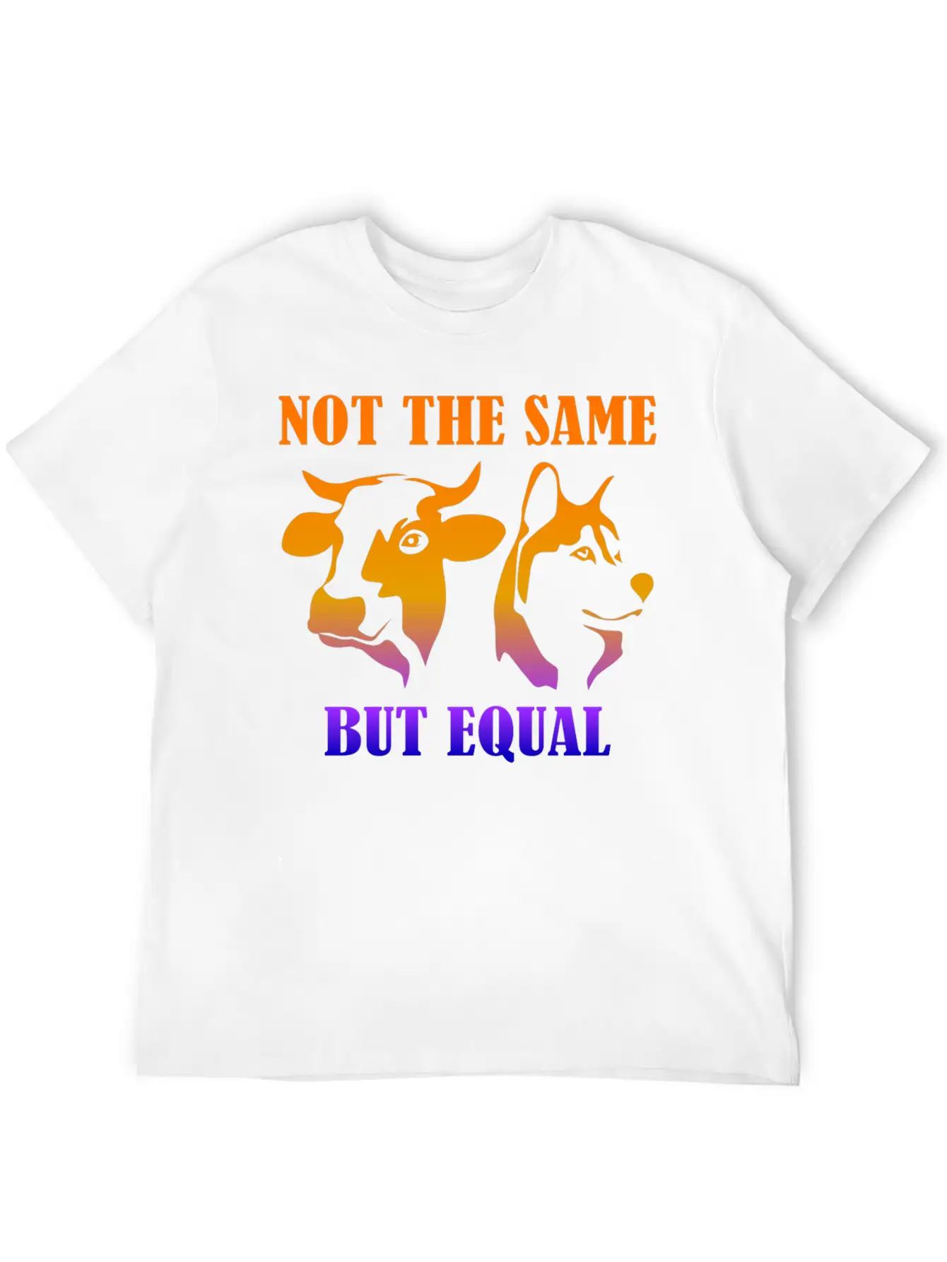 Not The Same But Equal Plants Vegan Basic Graphic T-Shirt – Daily Comfort In Soft Cotton