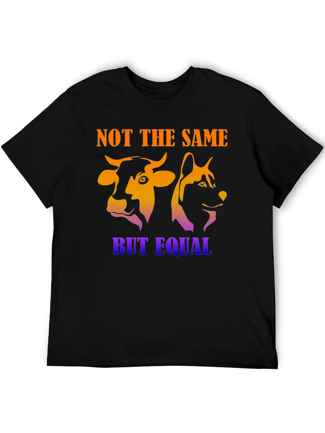 Not The Same But Equal Plants Vegan Basic Graphic T-Shirt – Daily Comfort In Soft Cotton
