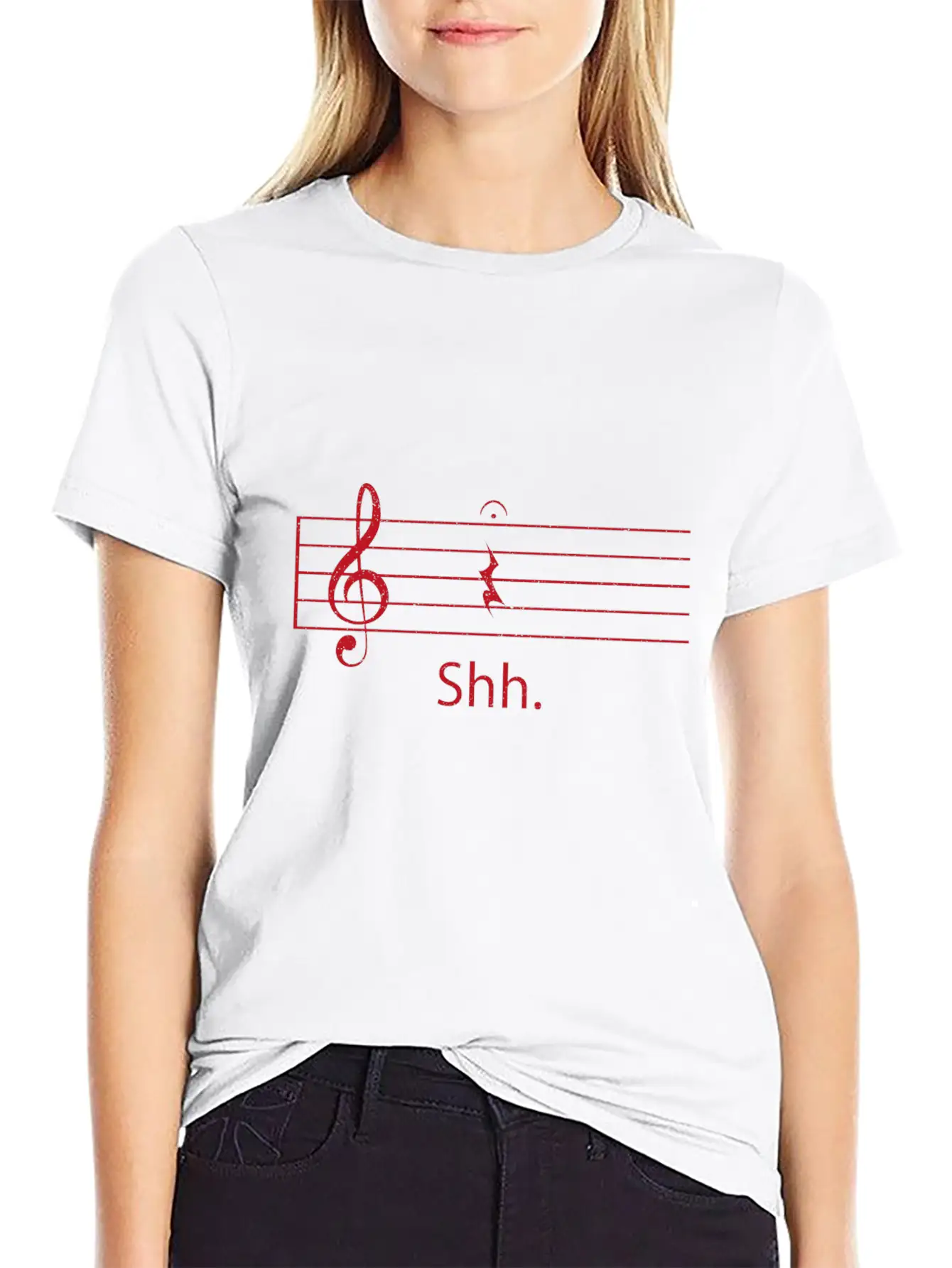 Notes Guitar Music Gift Unisex Short Sleeve Soft Cotton T-Shirt – Casual Everyday Wear