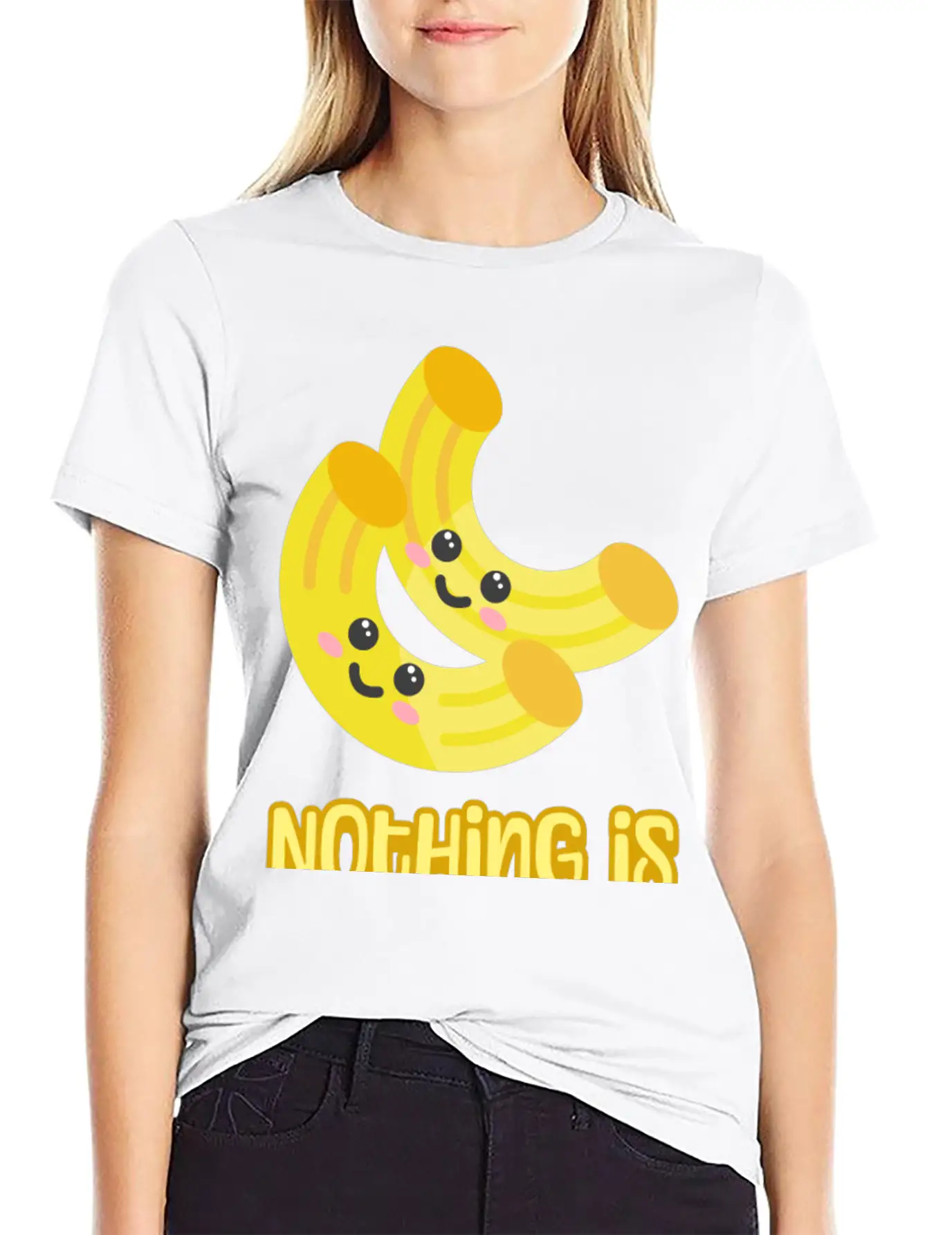 Nothing Is Im-pasta-ble! Cute And Punny Pasta Cart Comfortable Minimalist Graphic Tee – Summer Style Essential