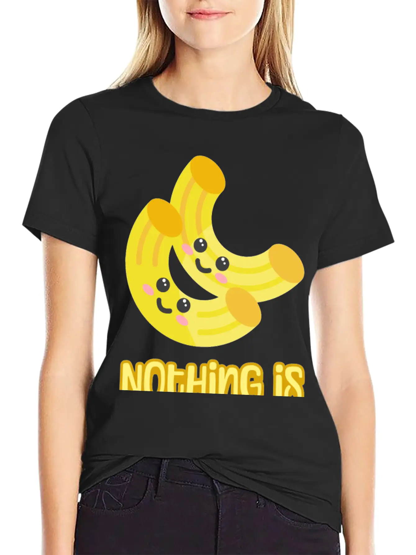 Nothing Is Im-pasta-ble! Cute And Punny Pasta Cart Comfortable Minimalist Graphic Tee – Summer Style Essential